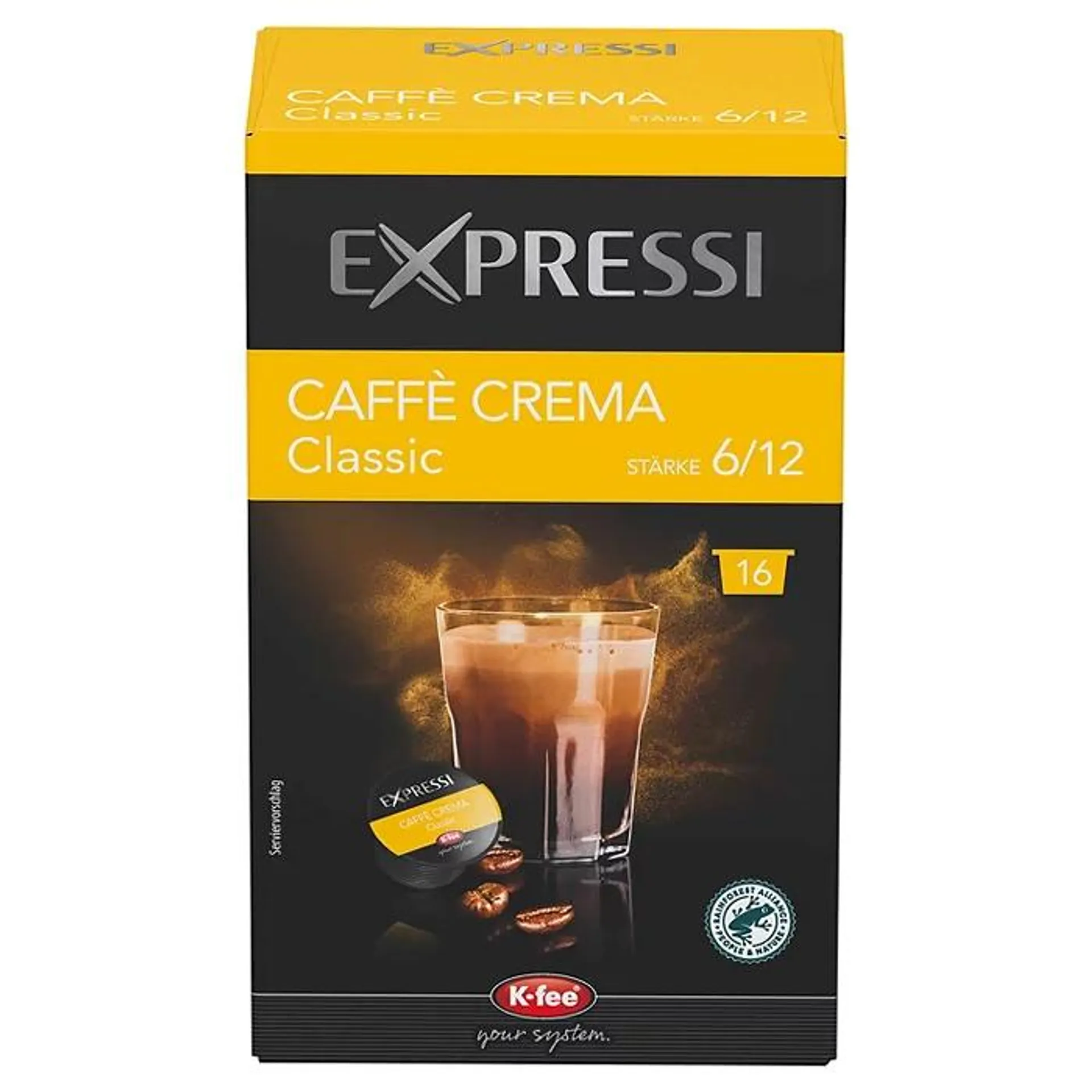 EXPRESSI Kaffeekapseln Caffè Crema Lungo 124,8 g