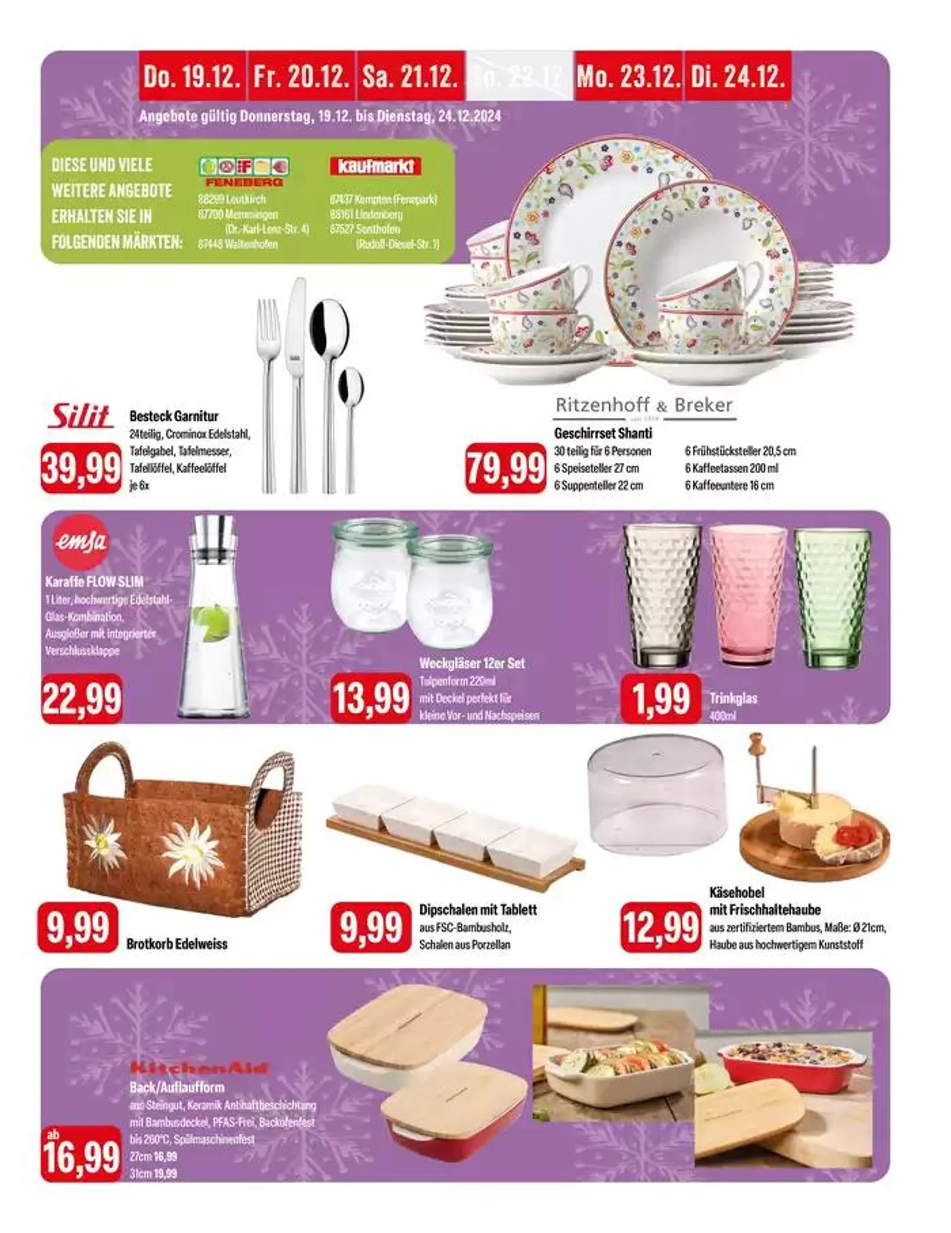 Angebot Feneberg von 19. Dezember bis 24. Dezember 2024 - Prospekt seite 17