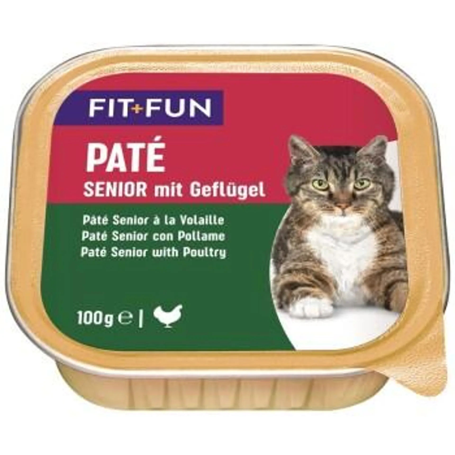 FIT+FUN Senior Paté Geflügel 16x100 g