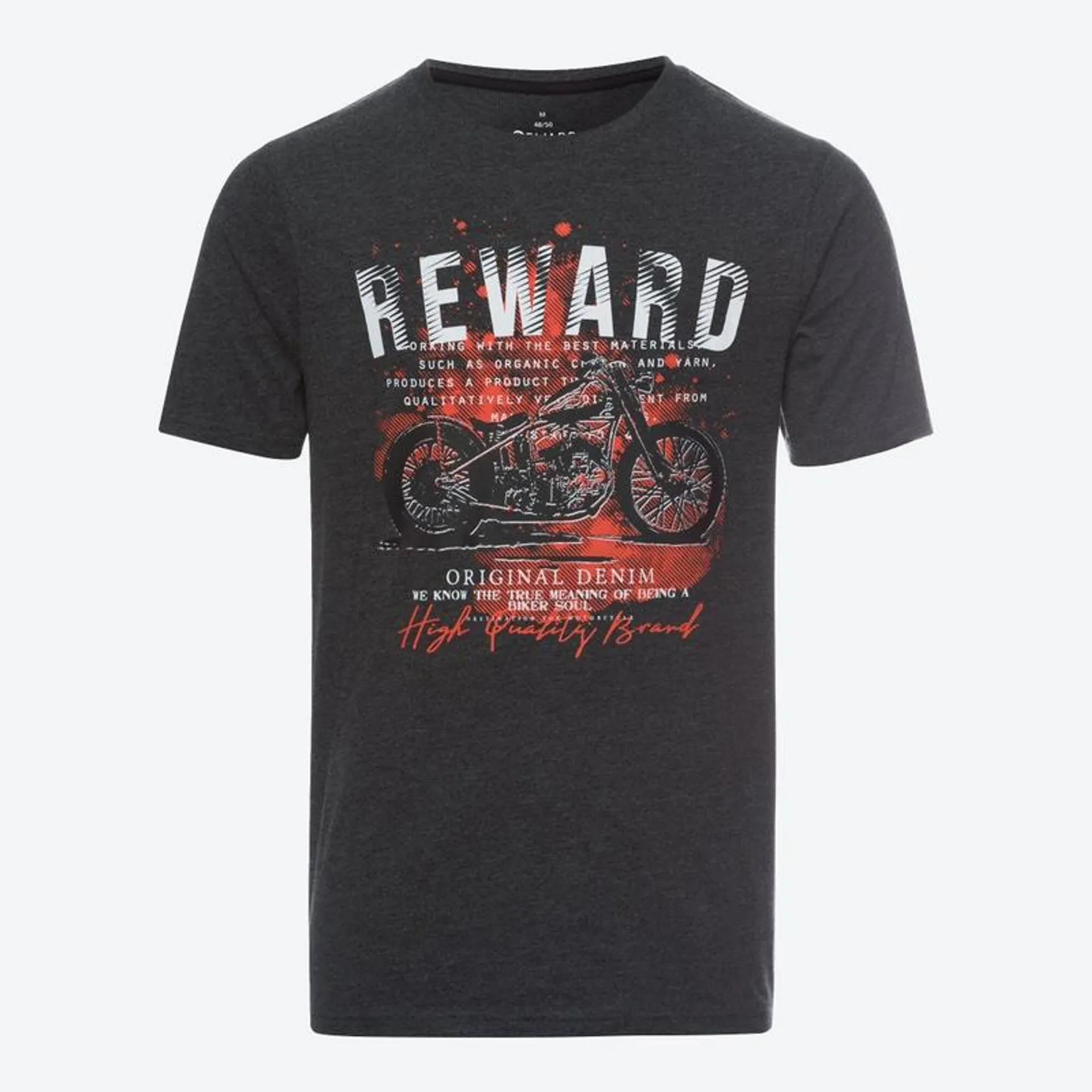 Herren-T-Shirt mit Motorrad-Motiv