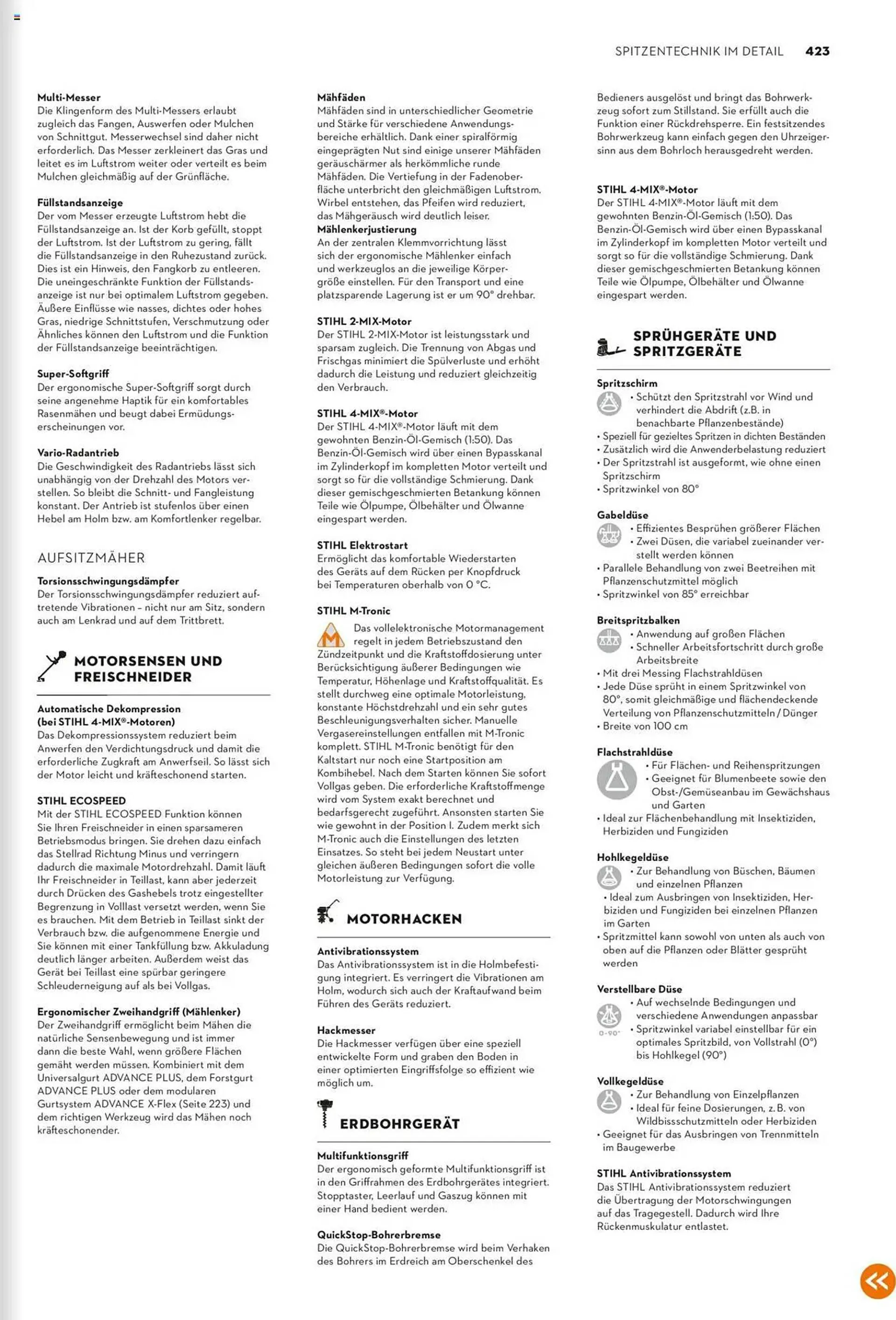 STIHL Prospekt von 1. Januar bis 31. Dezember 2025 - Prospekt seite 423