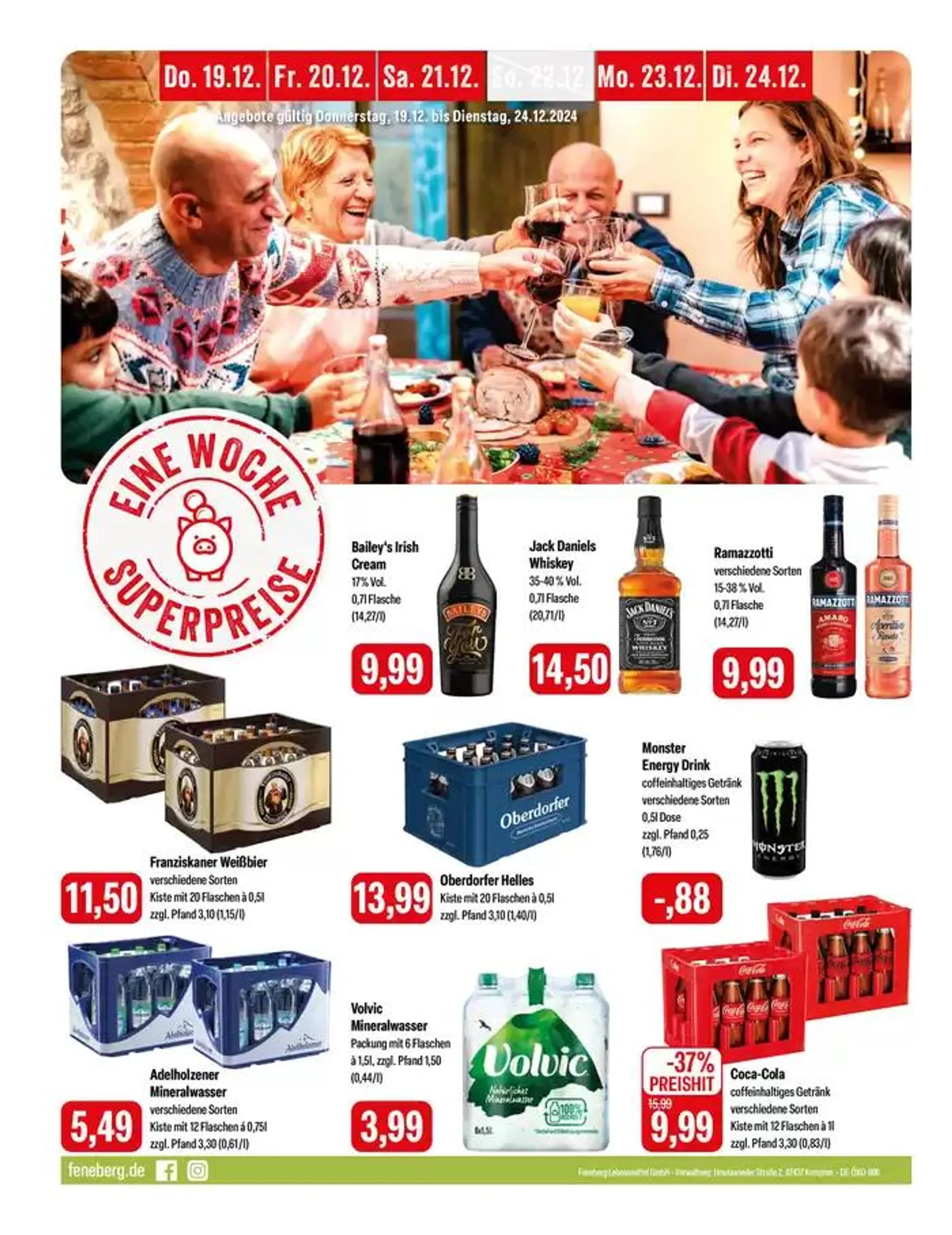 Angebot Feneberg von 19. Dezember bis 24. Dezember 2024 - Prospekt seite 20