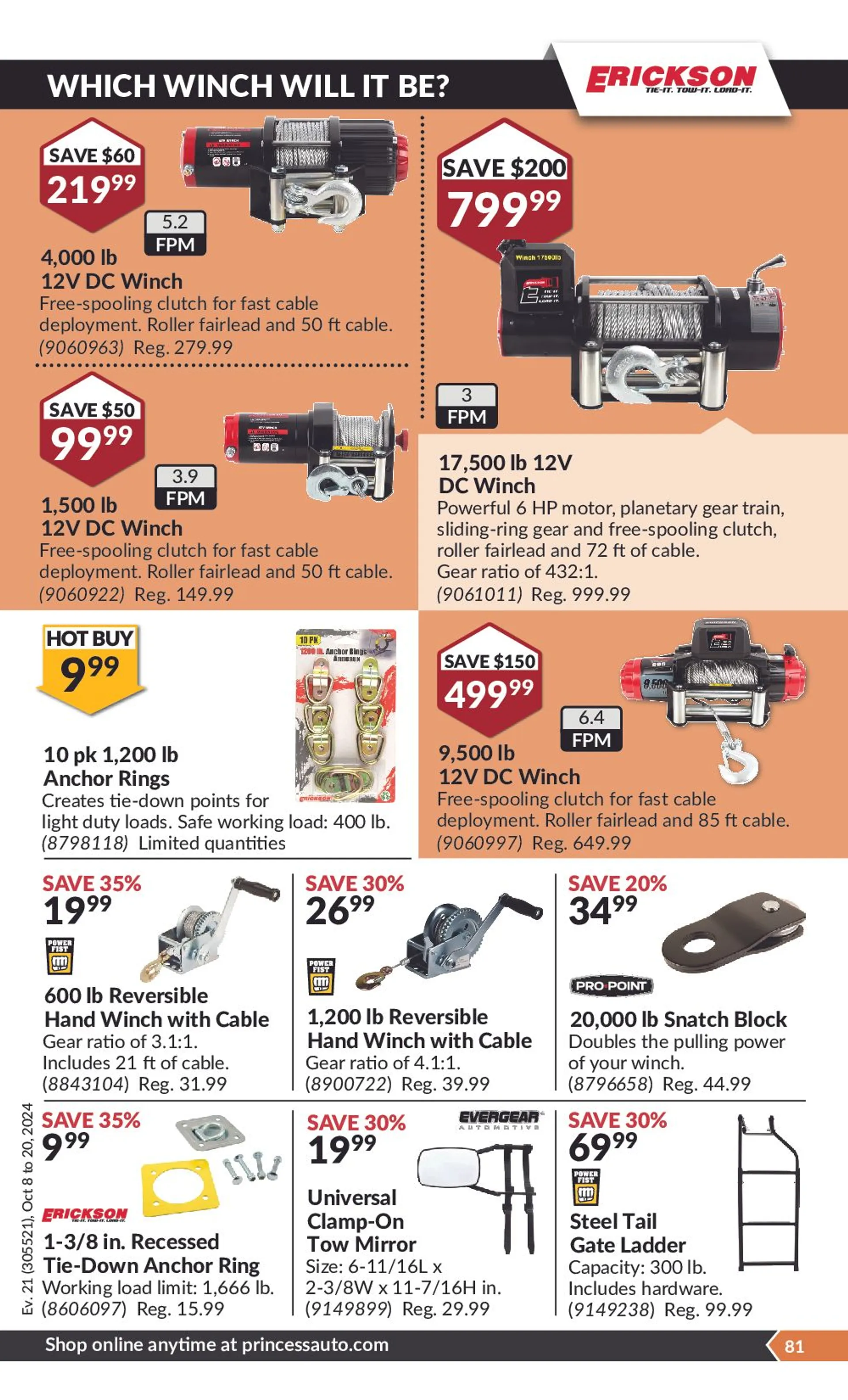 Princess Auto Week Sale from October 8 to October 20 2024 - flyer page 64