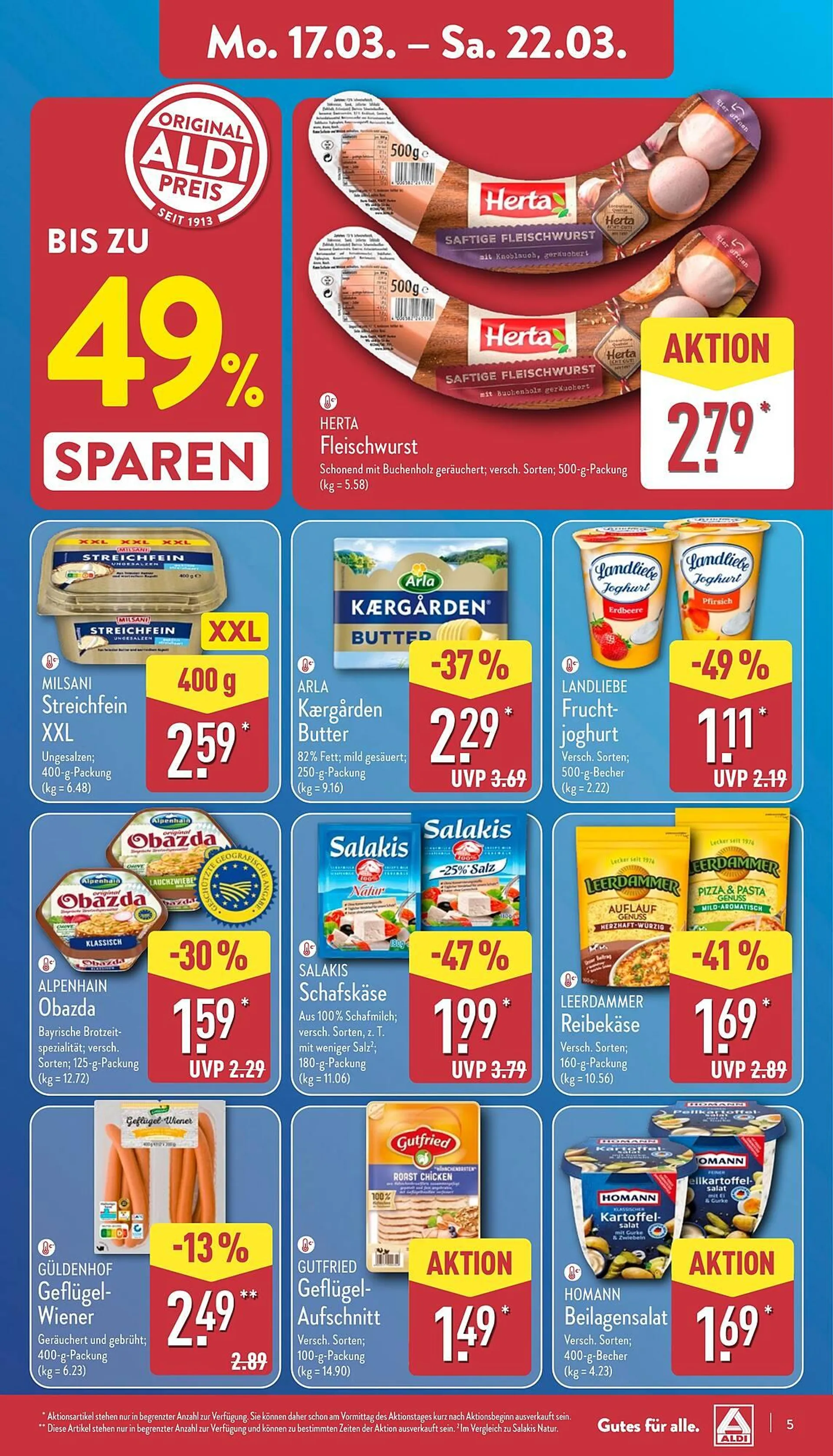 Aldi Nord Prospekt von 17. März bis 22. März 2025 - Prospekt seite 5