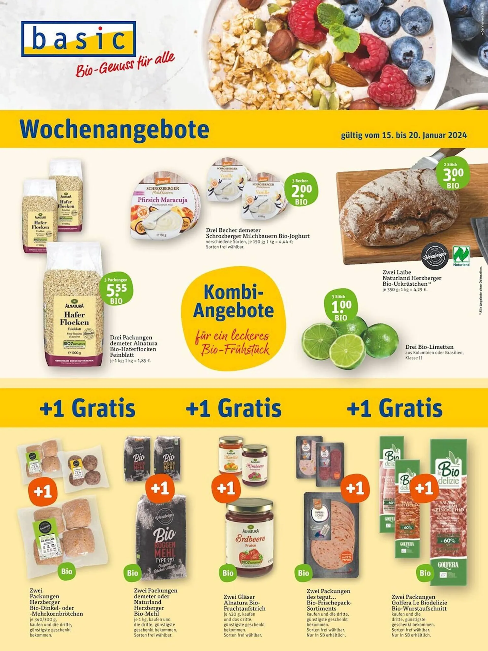 basic Prospekt von 15. Januar bis 20. Januar 2024 - Prospekt seite 