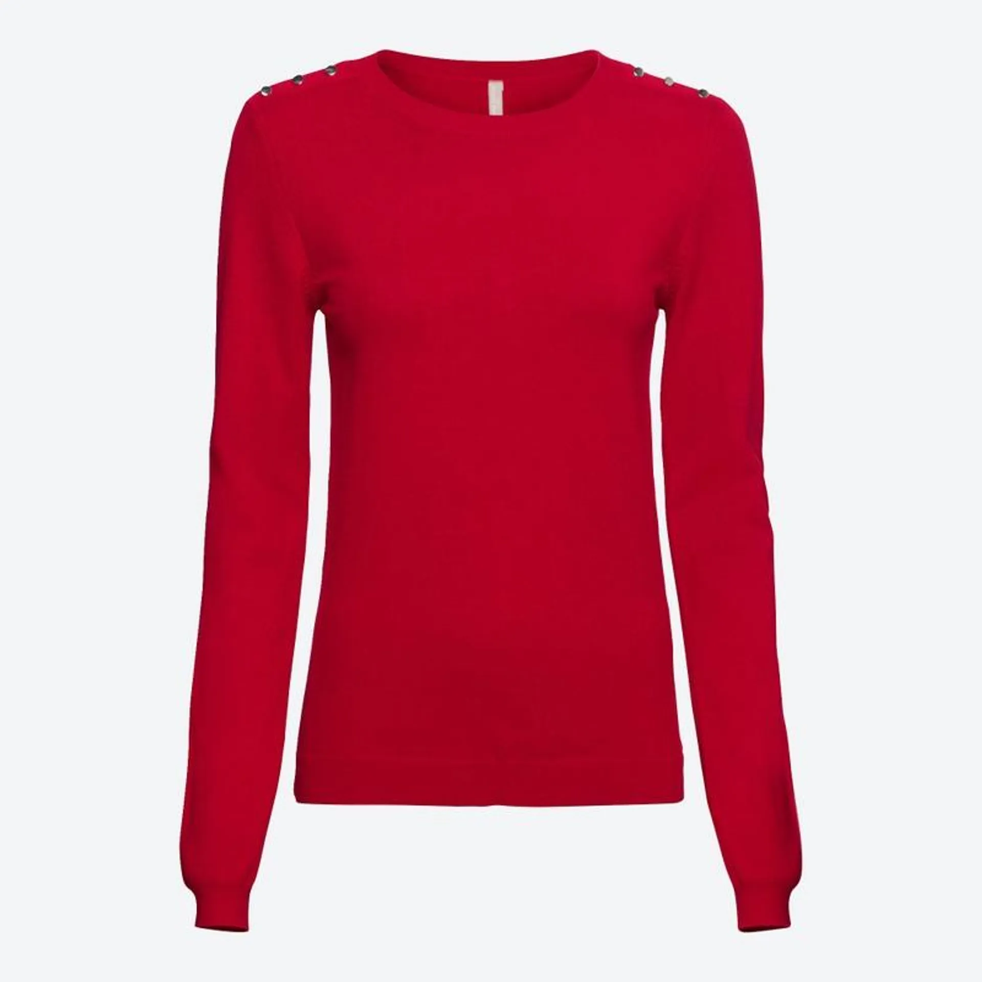 Damen-Pullover mit Knöpfen