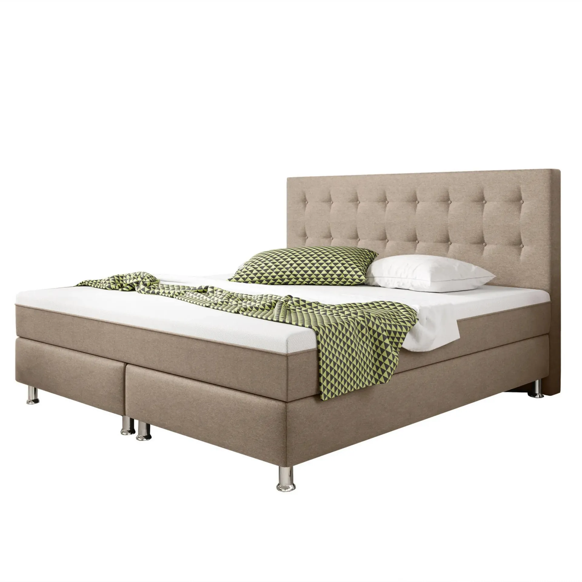 Boxspringbett- muddy - H3 - 180x200 cm