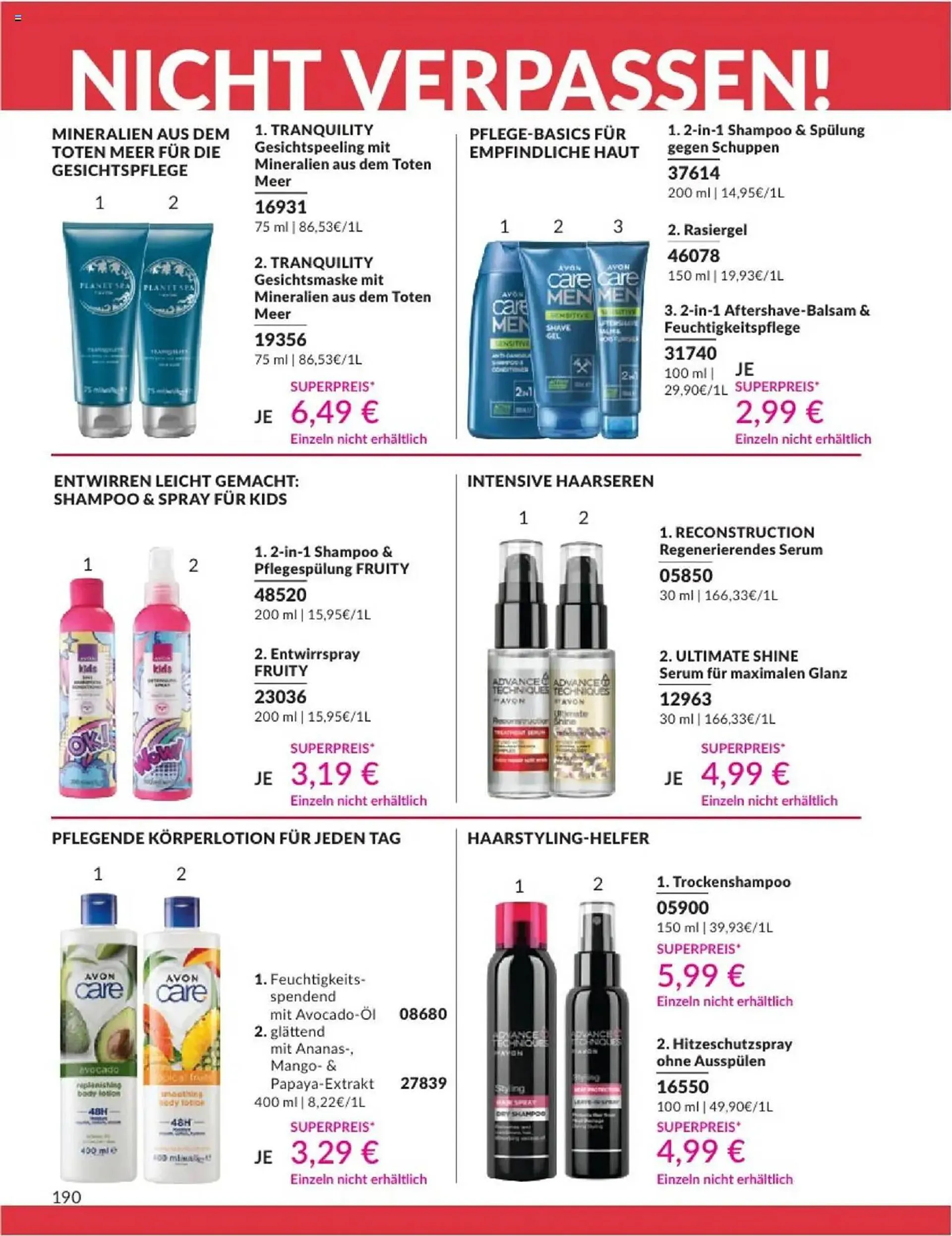 Avon Prospekt von 1. Februar bis 28. Februar 2025 - Prospekt seite 190