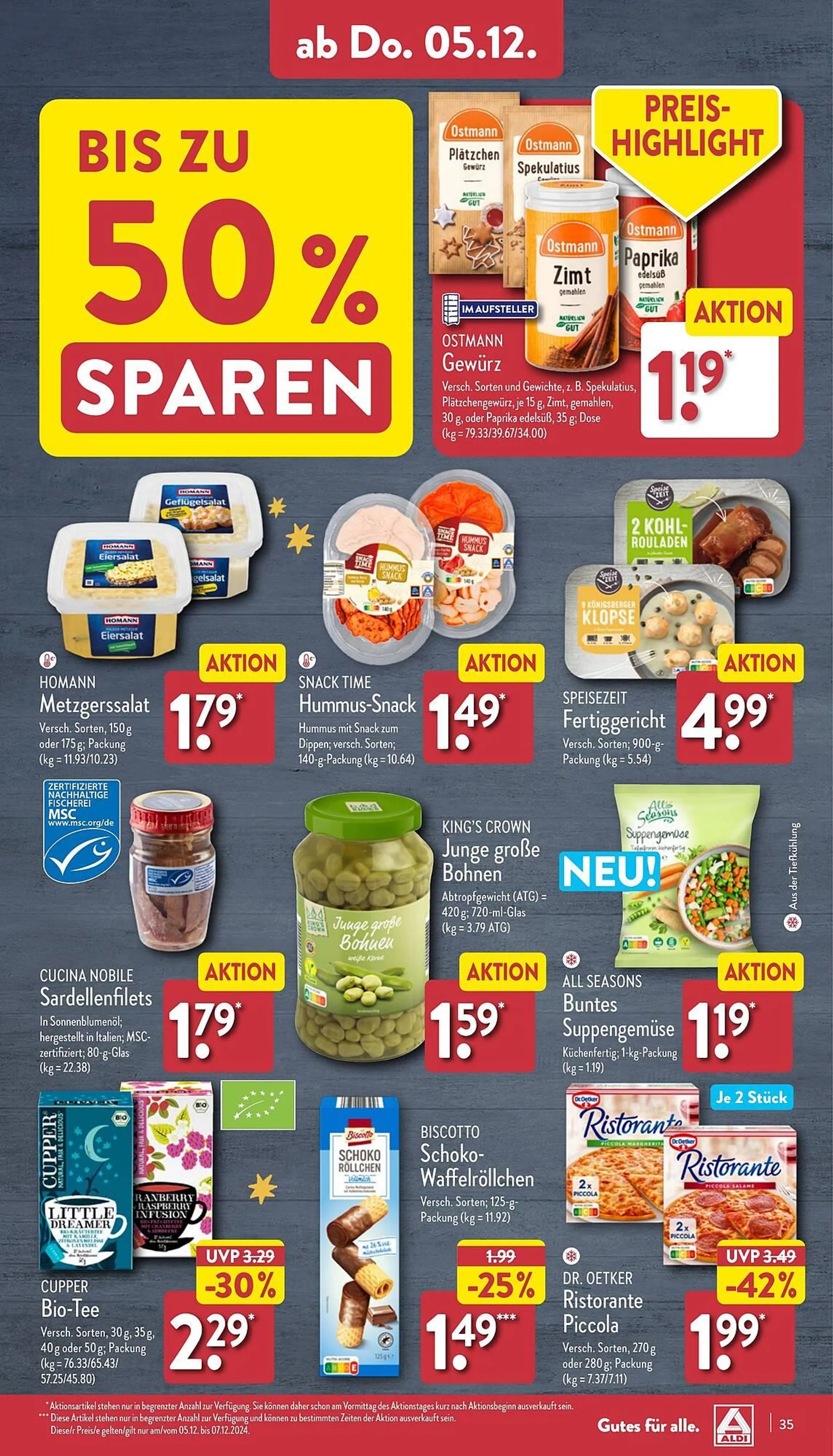 Aldi Nord Prospekt von 2. Dezember bis 7. Dezember 2024 - Prospekt seite 35