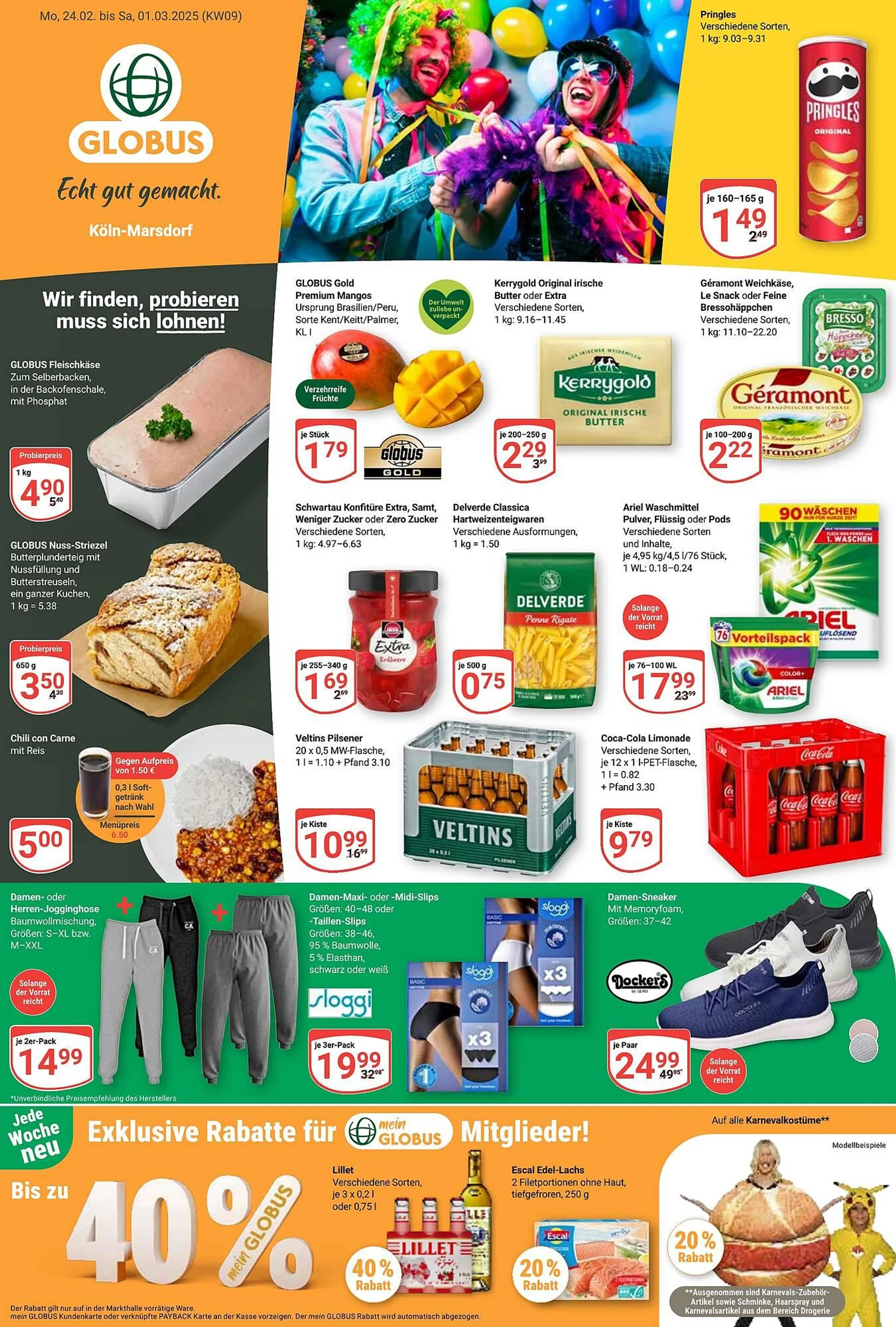 Globus Prospekt von 24. Februar bis 1. März 2025 - Prospekt seite 1