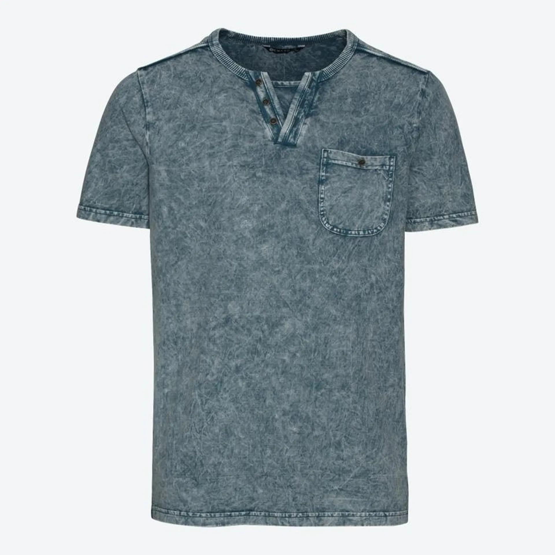 Herren-T-Shirt mit Acid-Wash