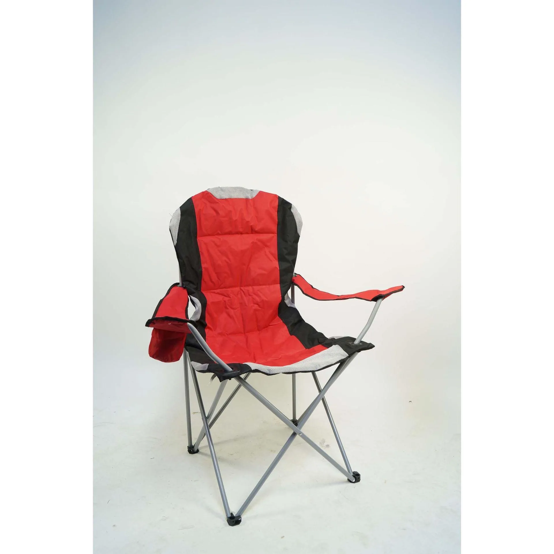 Deluxe Camping- & Anglerstuhl 90 x 60 x 105 cm grau