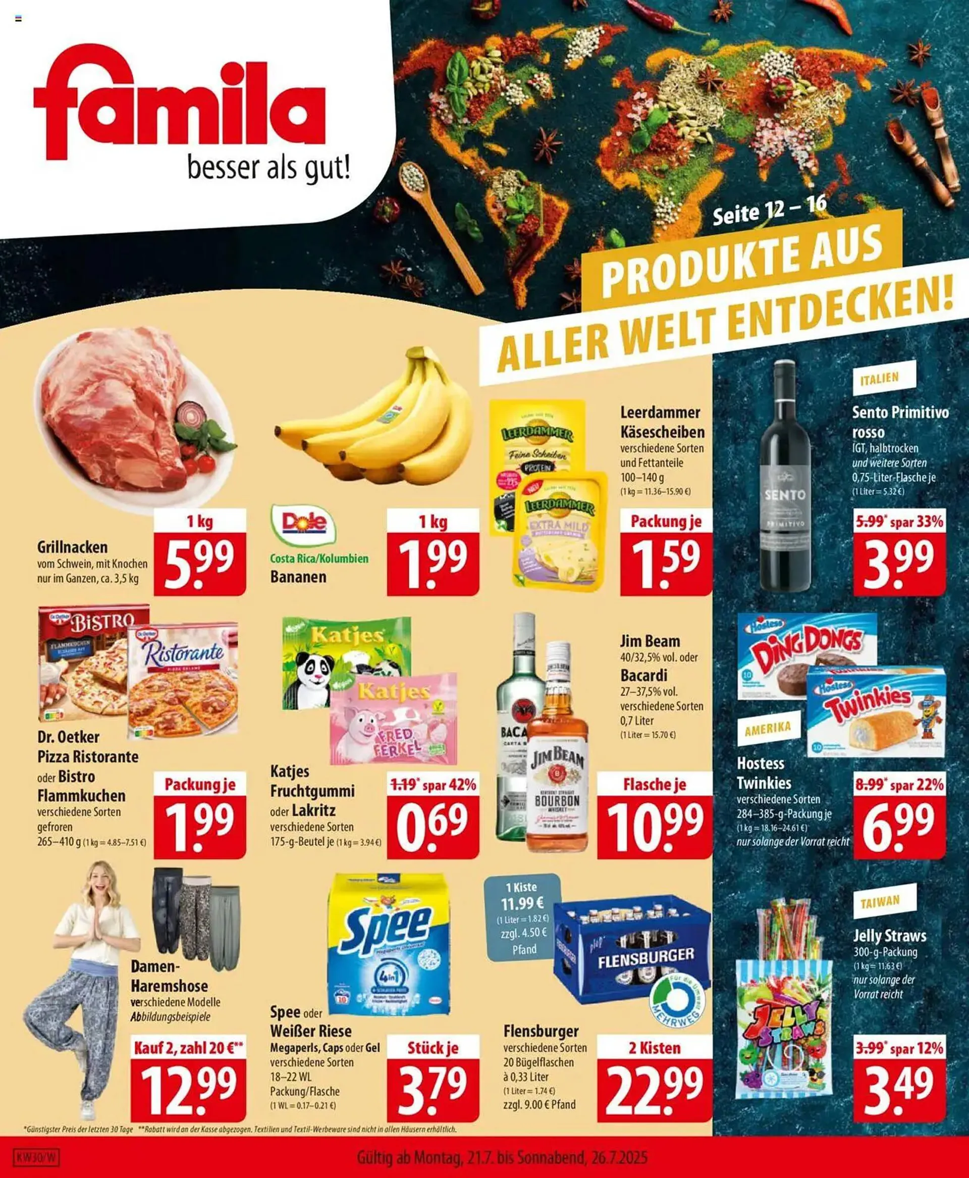 Famila Nord Ost Prospekt von 21. Juli bis 26. Juli 2025 - Prospekt seite 1
