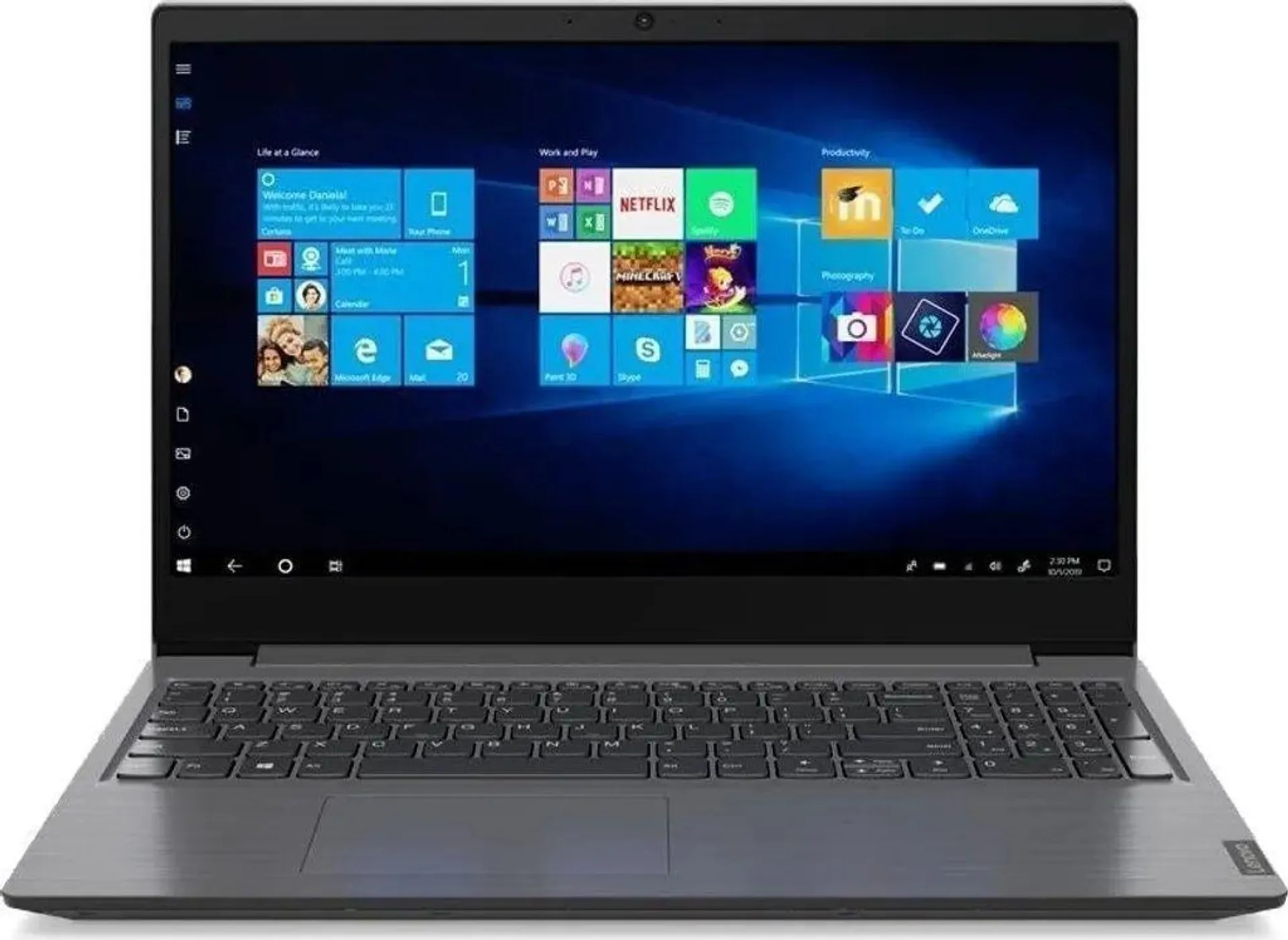 Lenovo Laptop | 15,6 Zoll FHD Display | Intel N4500 | 2 x 2.80 GHz | 8GB DDR4 RAM | 256GB SSD | Intel Grafik | Windows 11 Pro