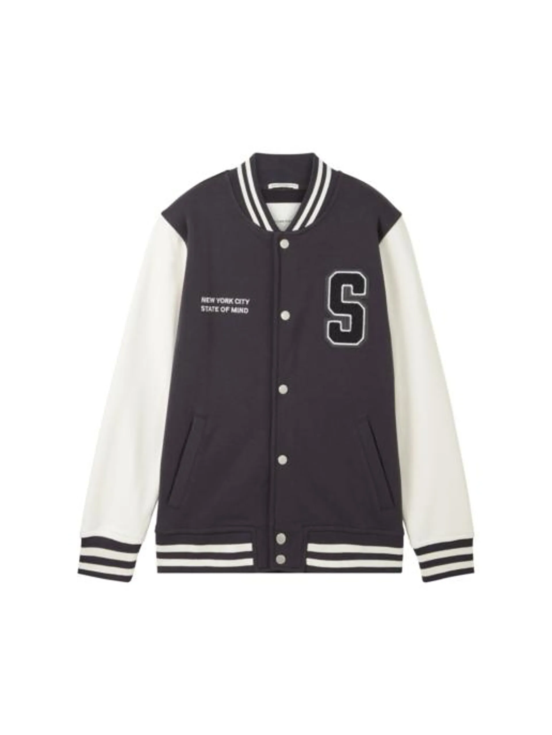 college sweat jacket