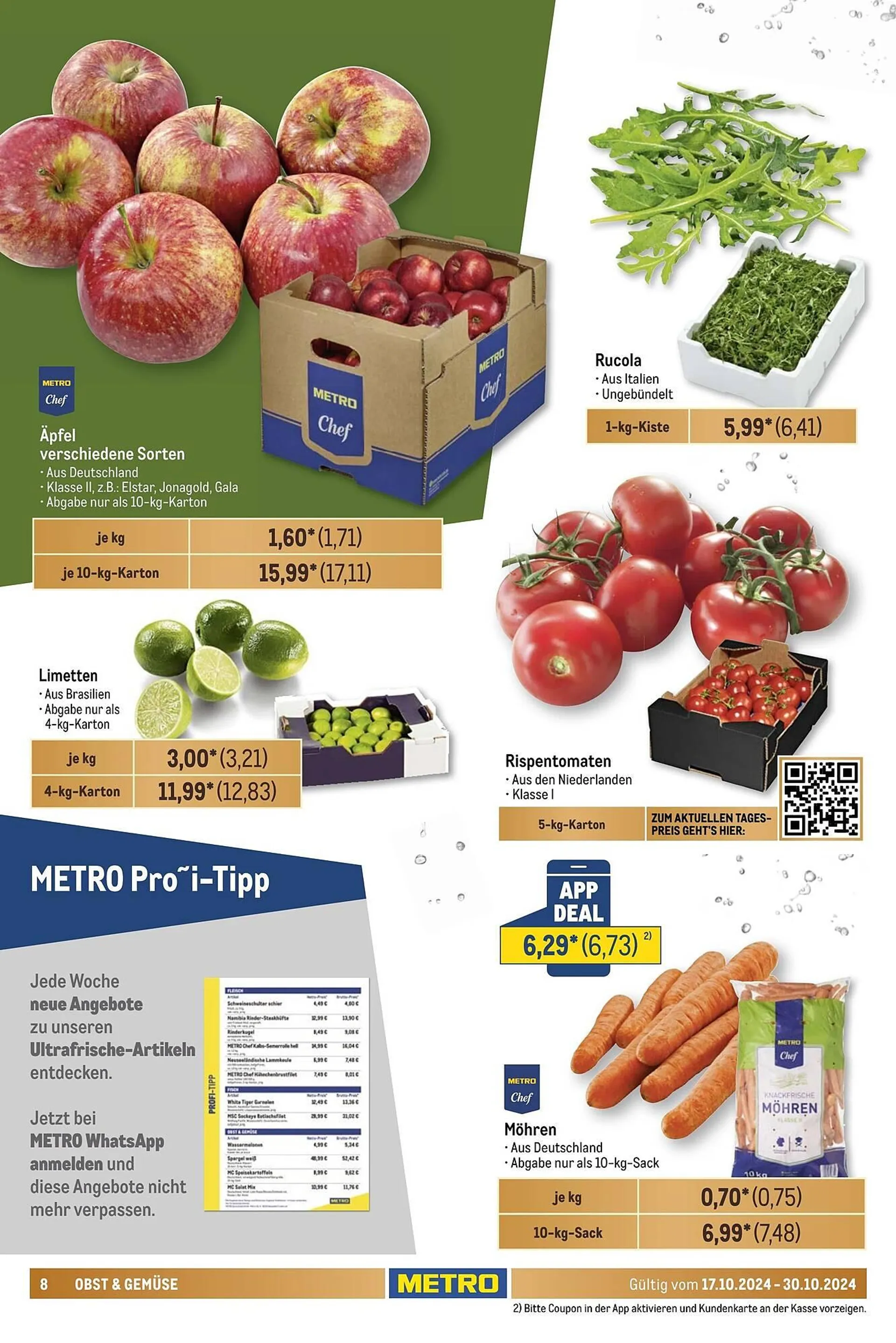 METRO Prospekt von 17. Oktober bis 30. Oktober 2024 - Prospekt seite 8