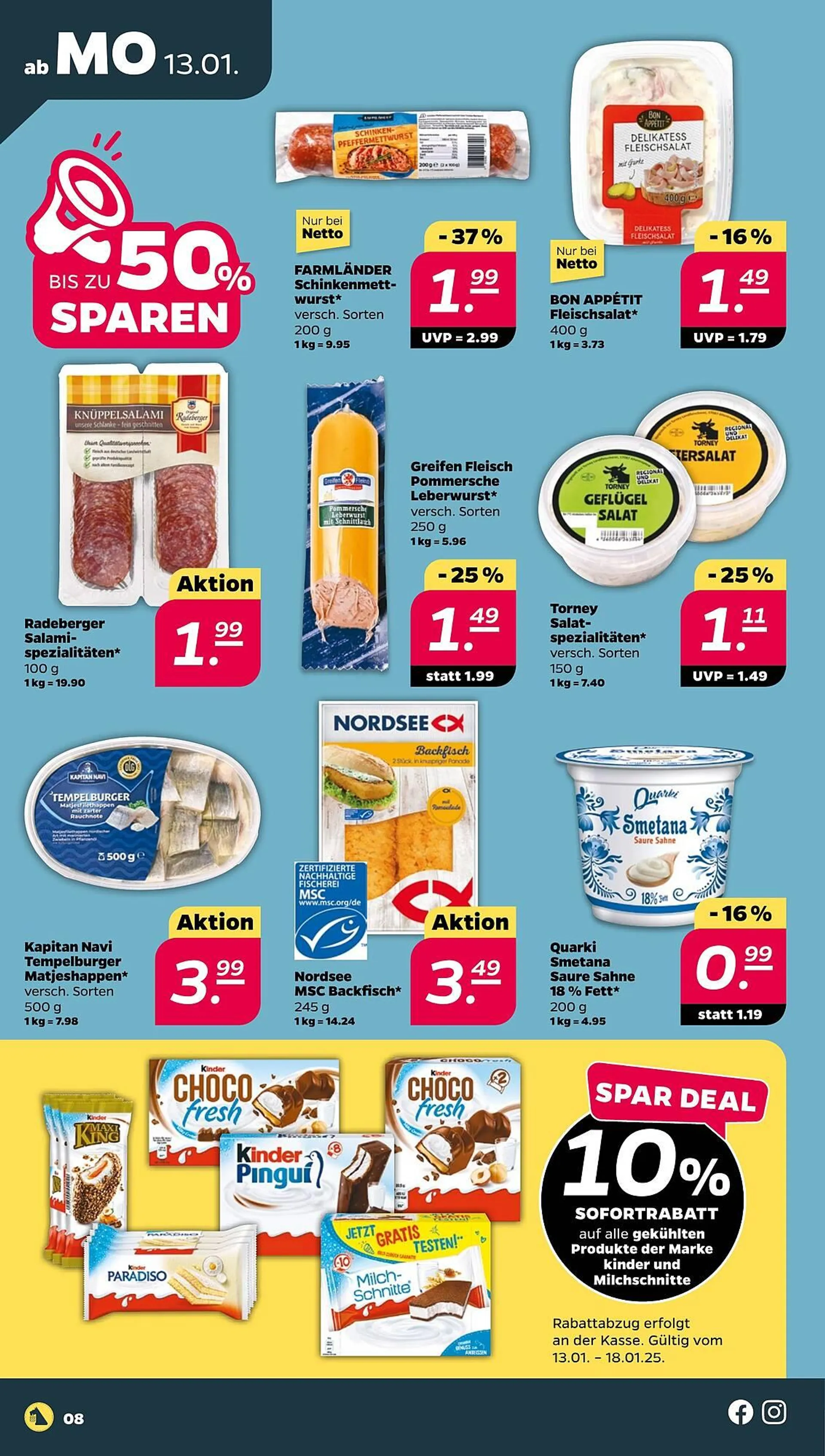 NETTO Prospekt von 13. Januar bis 18. Januar 2025 - Prospekt seite 8