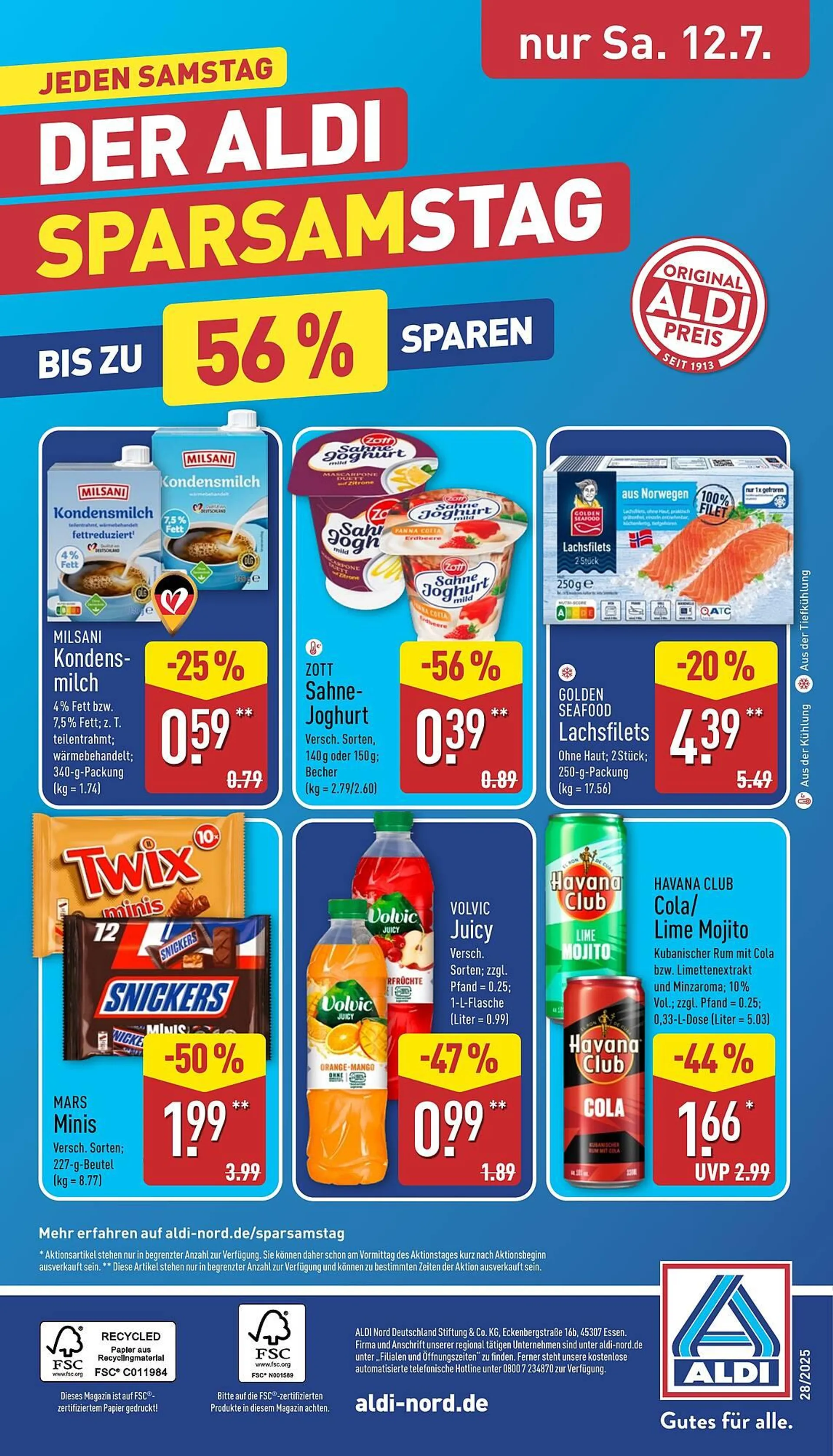 Aldi Nord Prospekt von 7. Juli bis 12. Juli 2025 - Prospekt seite 36