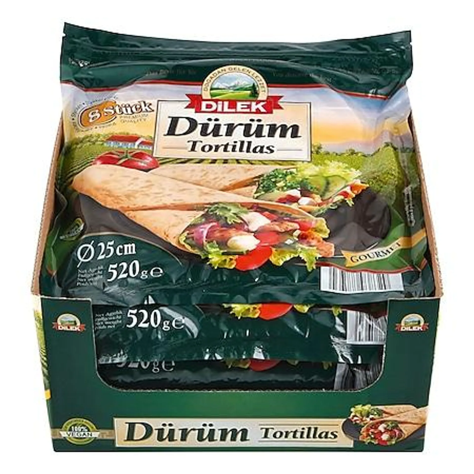 Dilek Dürüm Tortillas 520 g, 8er Pack