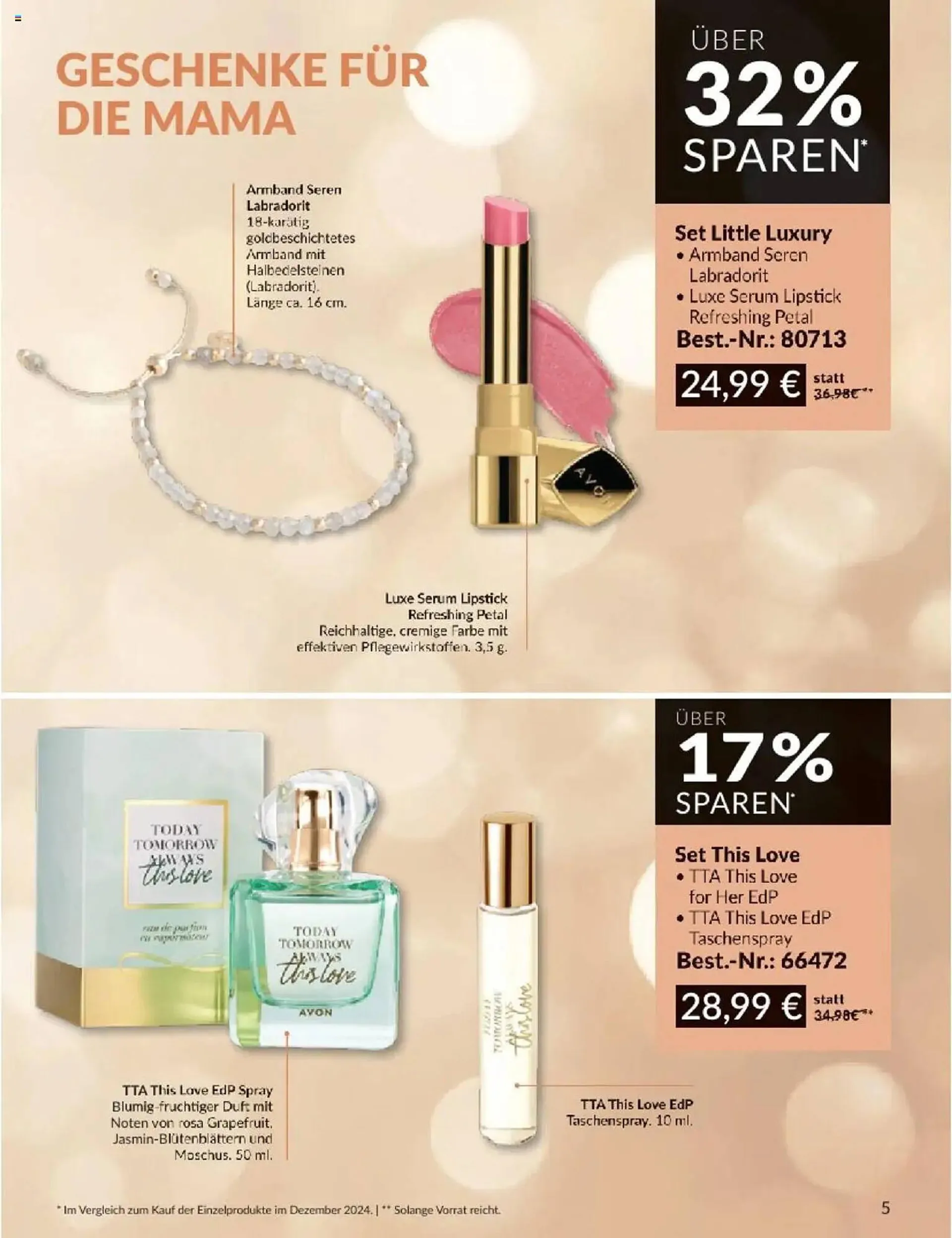 Avon Prospekt von 1. Dezember bis 19. Dezember 2024 - Prospekt seite 5