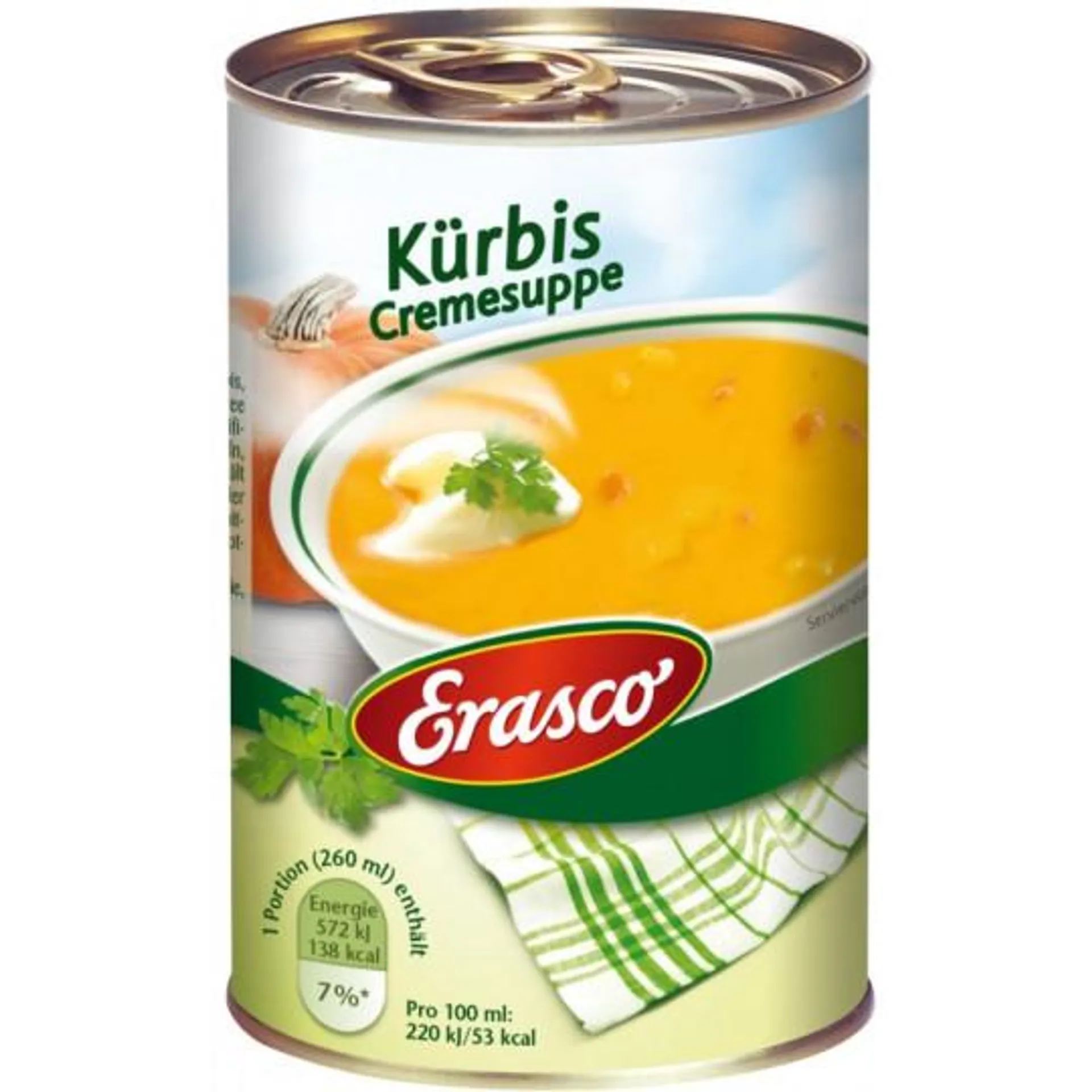 Erasco Kürbis Cremesuppe 390ML