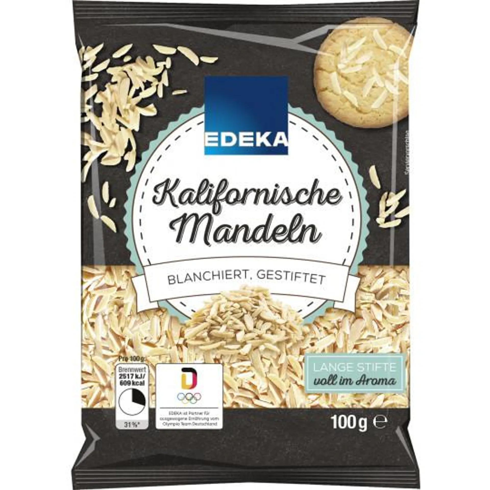 EDEKA Kalifornische Mandeln blanchiert, gestiftelt 100G