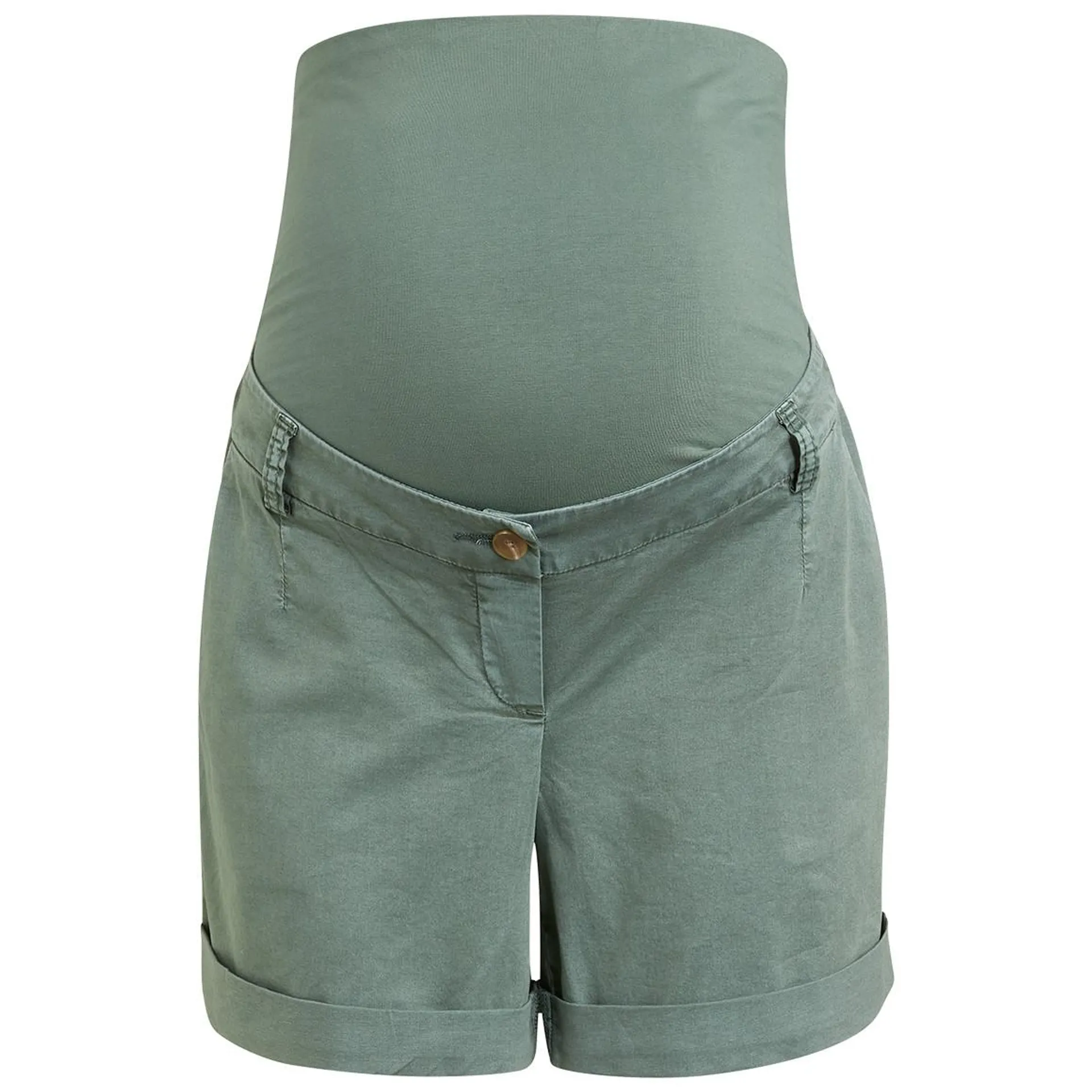 Damen Umstands-Shorts aus Baumwoll-Twill