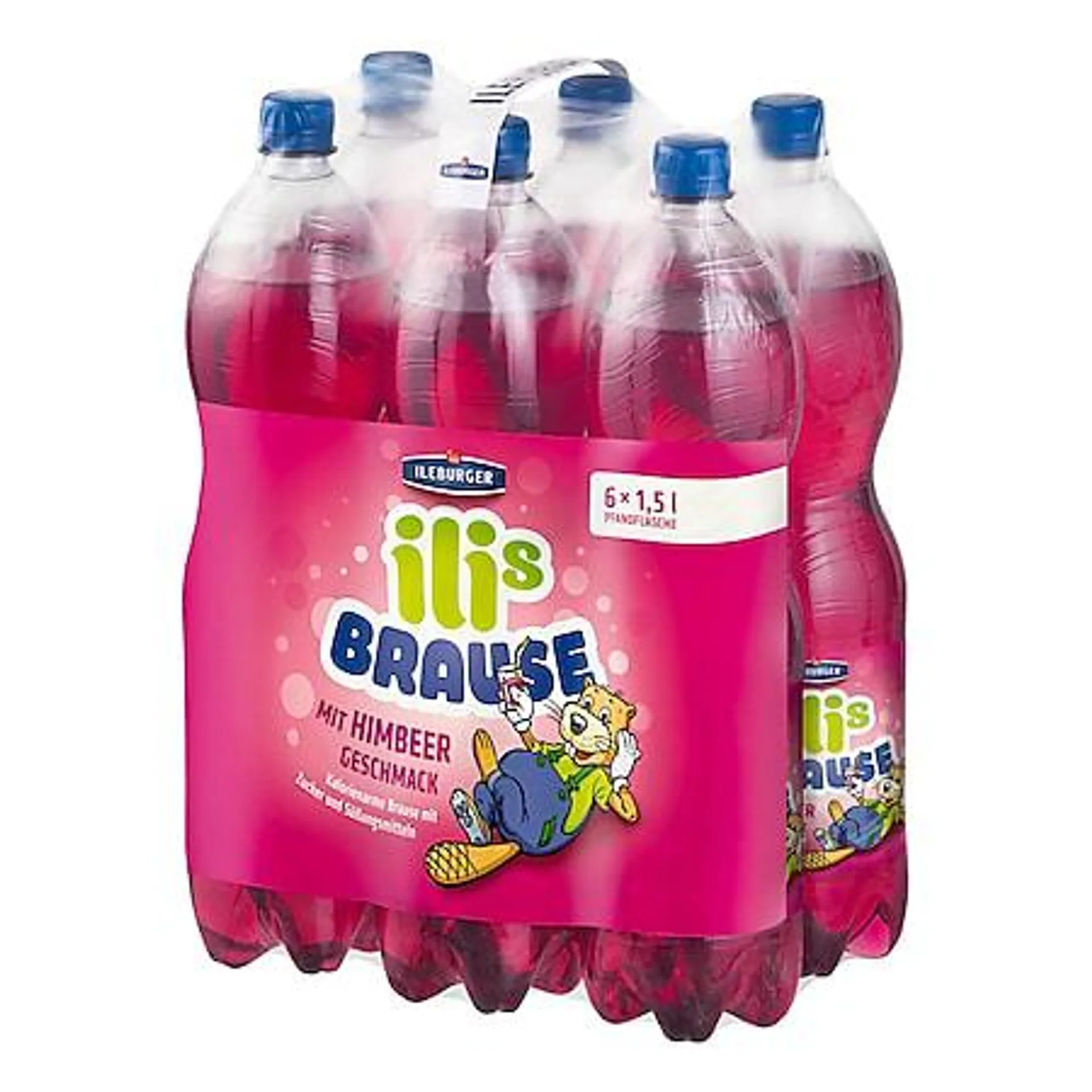 Ileburger Himbeerbrause 1,5 Liter, 6er Pack