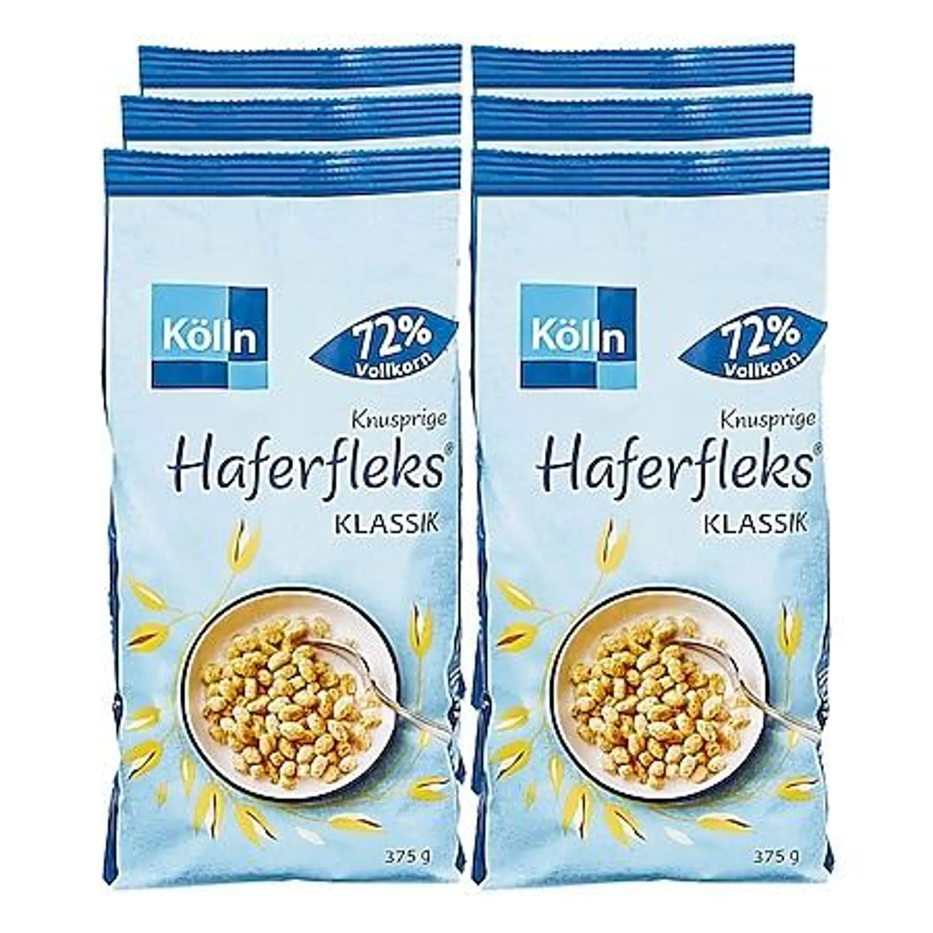 Kölln Haferfleks Knusper Klassik 375 g, 6er Pack