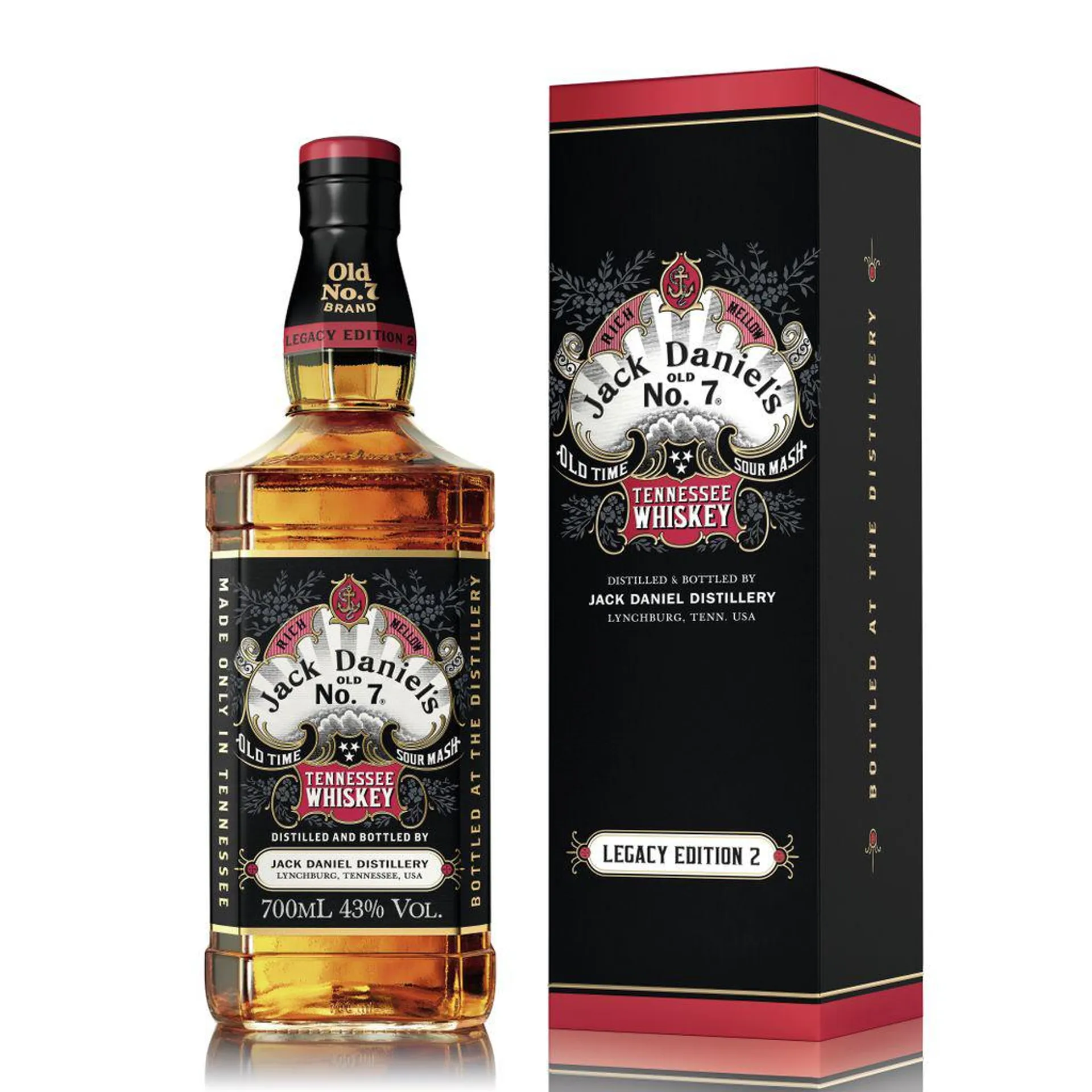 Jack Daniel's Legacy Edition 2 Tennessee Whiskey Limitierte Sonderedition in Geschenkpackung | 43 % vol | 0,7 l