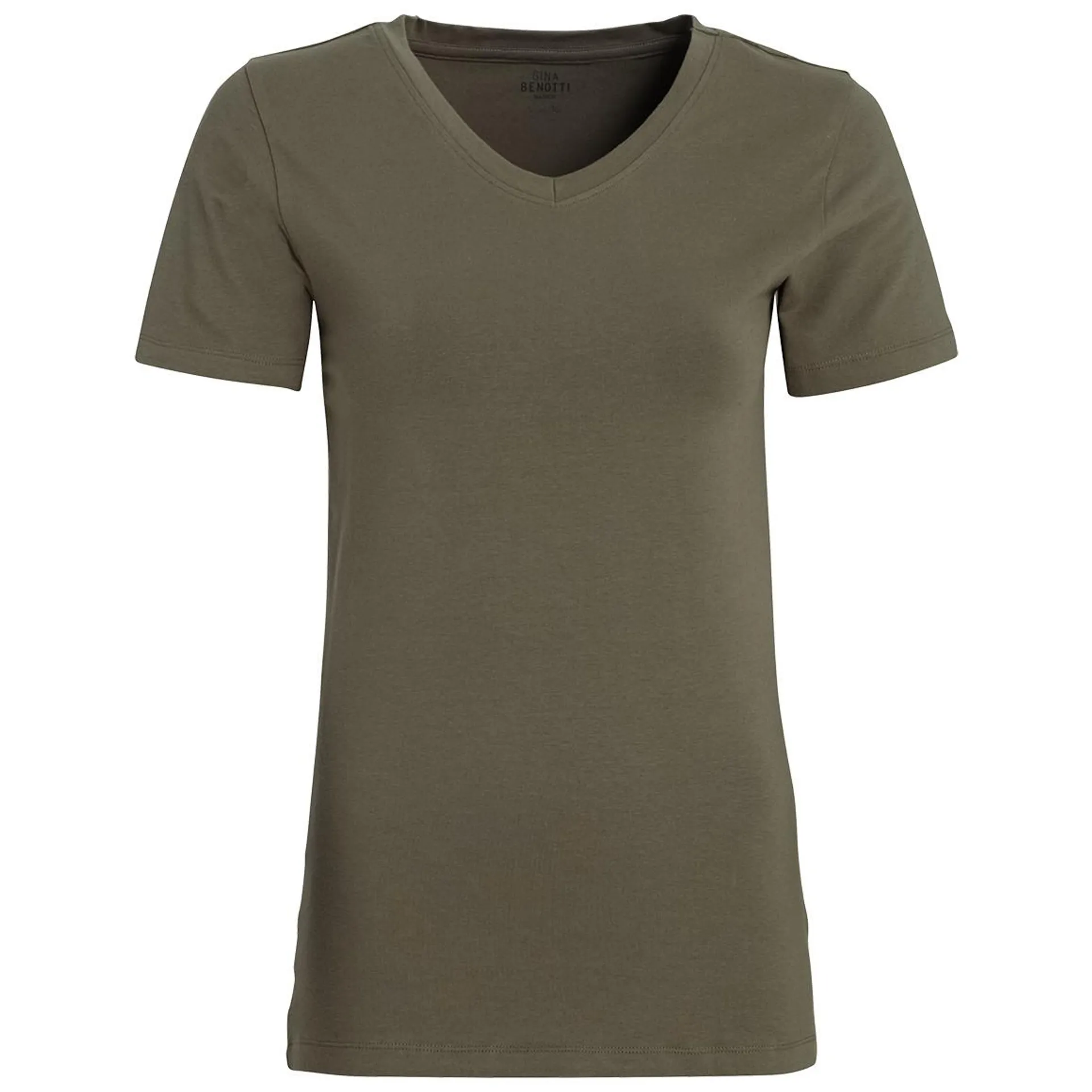 Damen T-Shirt mit V-Ausschnitt