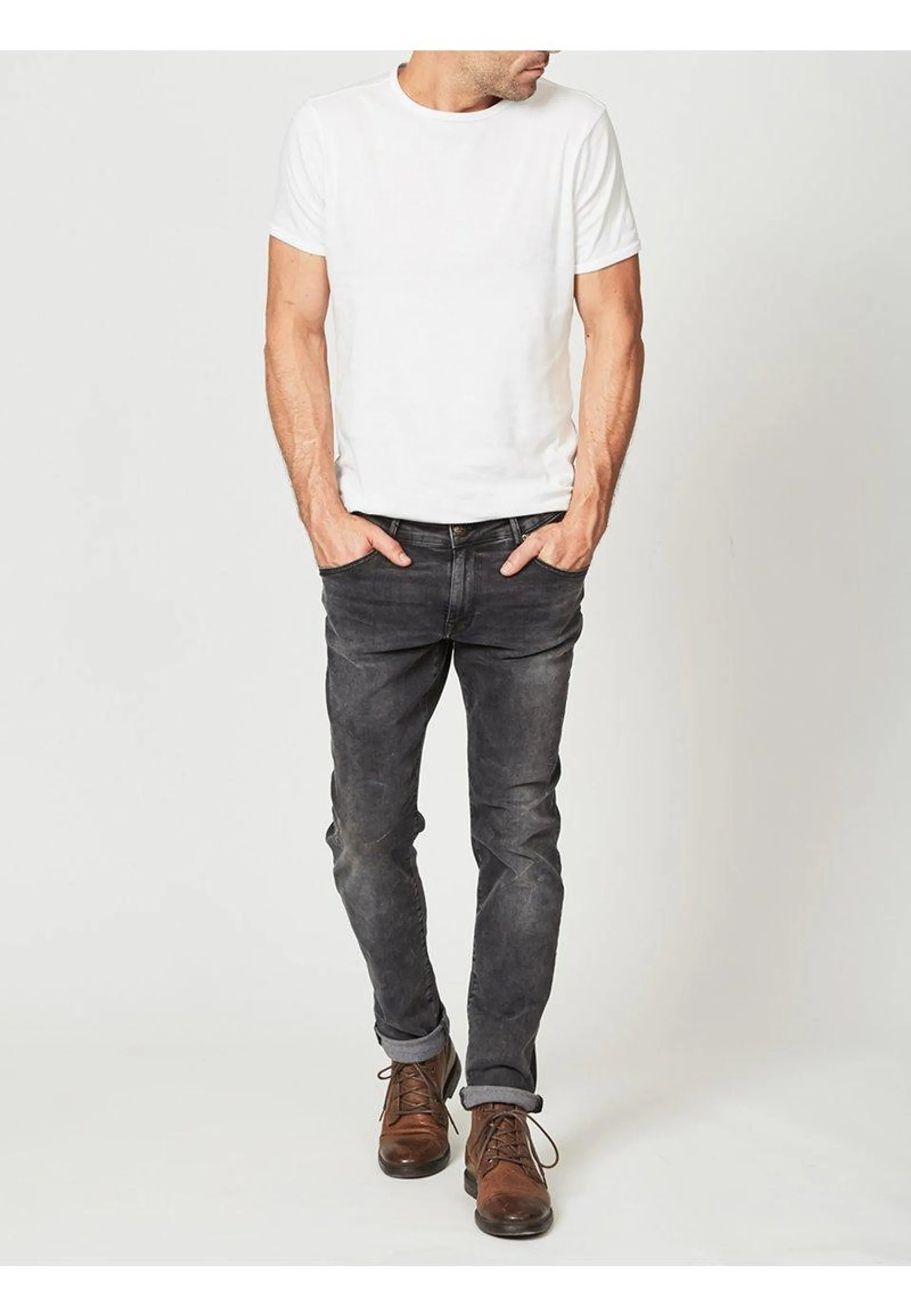 SEAHAM - Slim fit jeans - grey denim