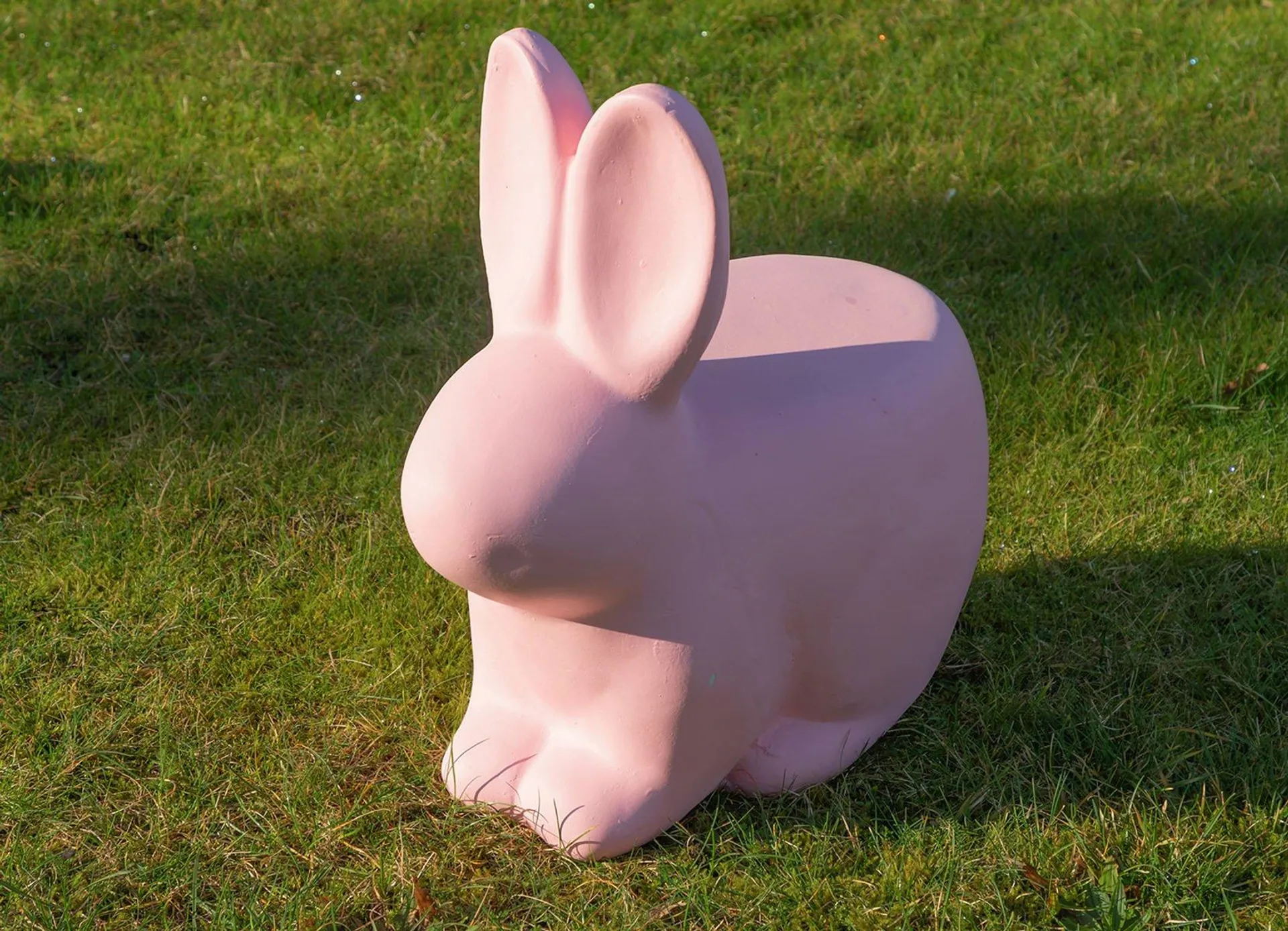 Deko-Hocker Hase 45x26x50cm Rosa