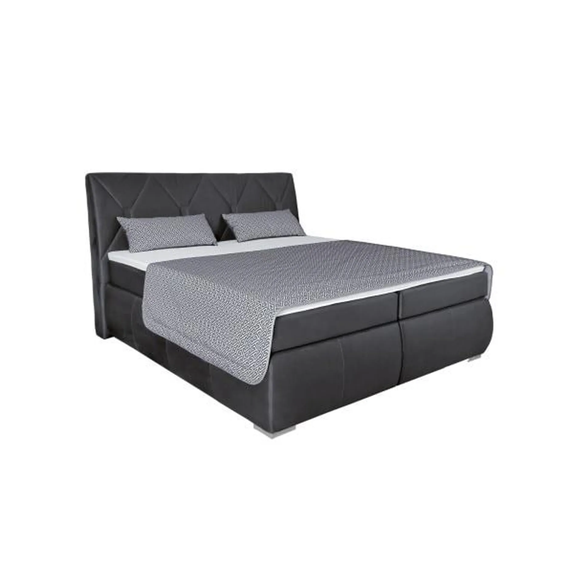 Boxspringbett Vetto Anthrazit ca. 180 x 200 cm