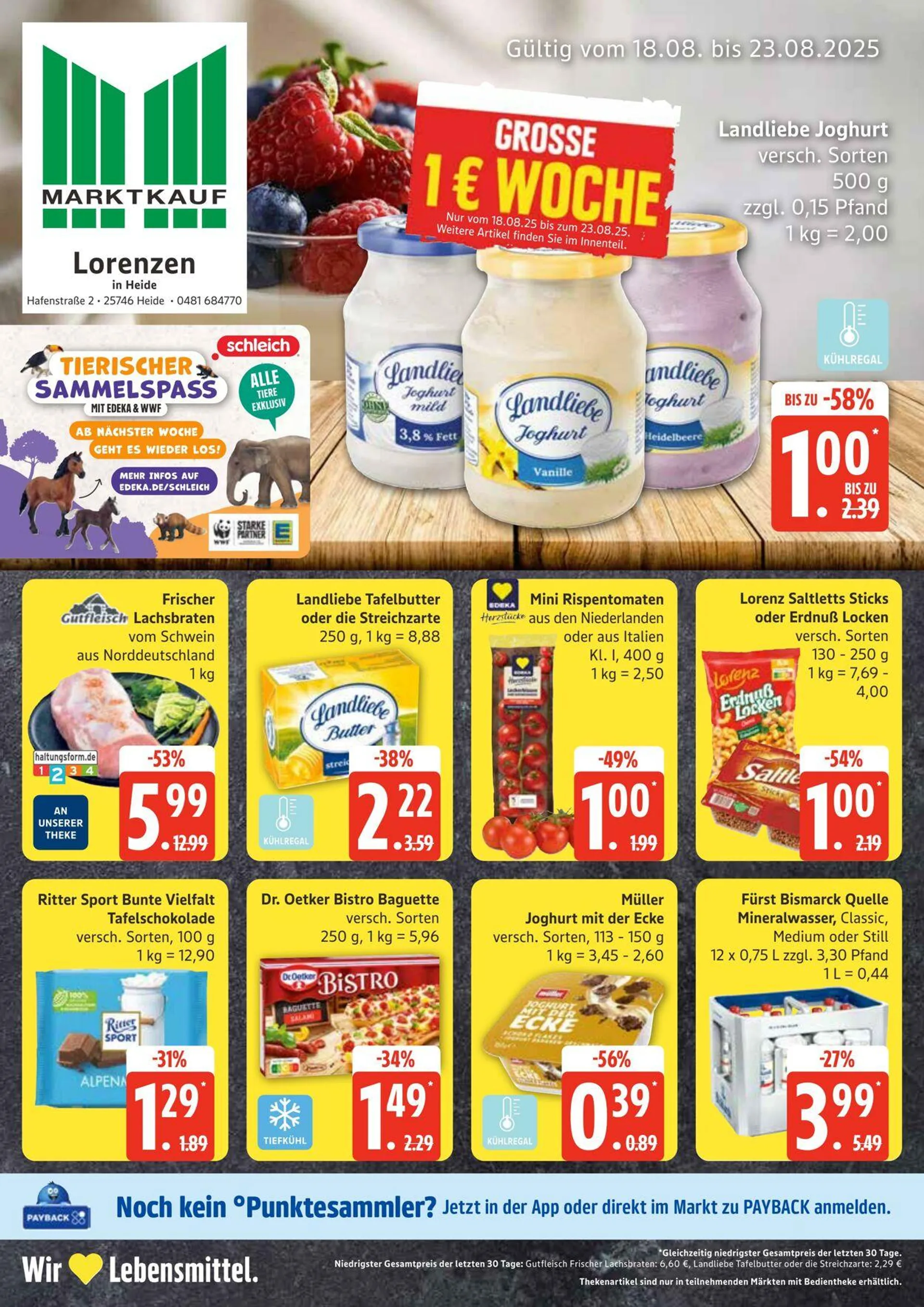 Marktkauf Aktueller Prospekt von 25. August bis 30. August 2025 - Prospekt seite 1