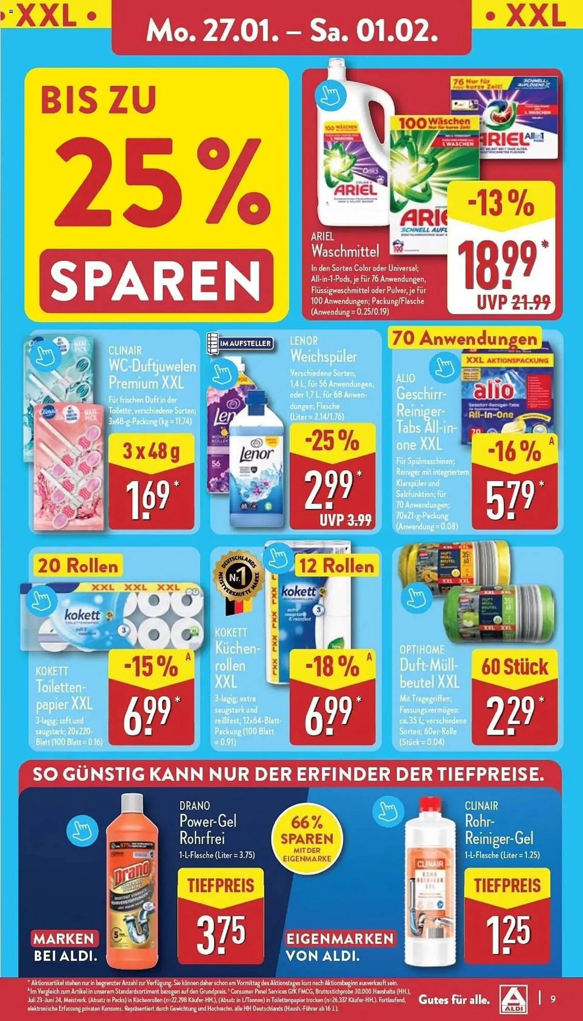 Aldi Nord Prospekt von 27. Januar bis 1. Februar 2025 - Prospekt seite 9