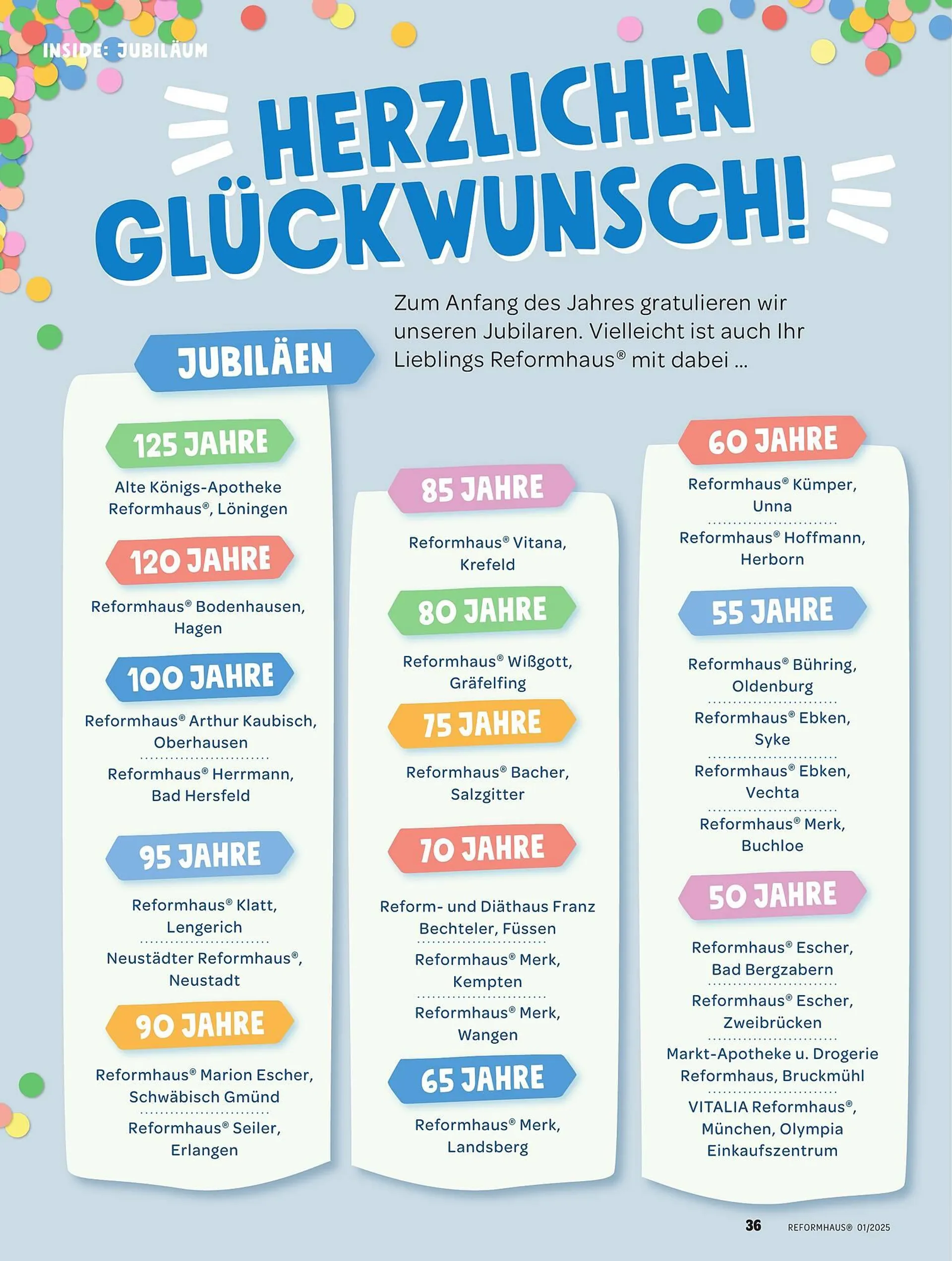 Reformhaus Prospekt von 1. Januar bis 31. Januar 2025 - Prospekt seite 36