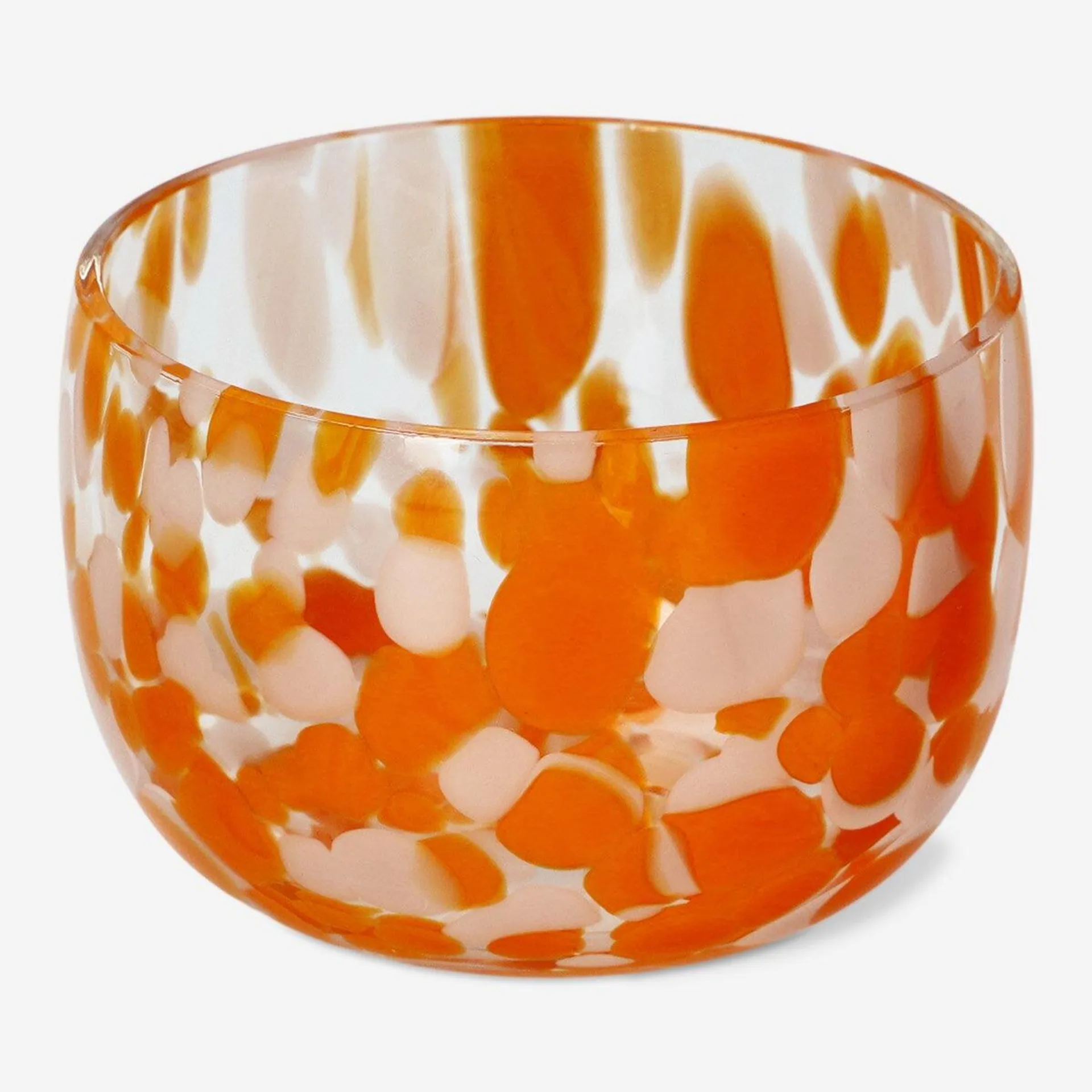 Bowl with orange dots