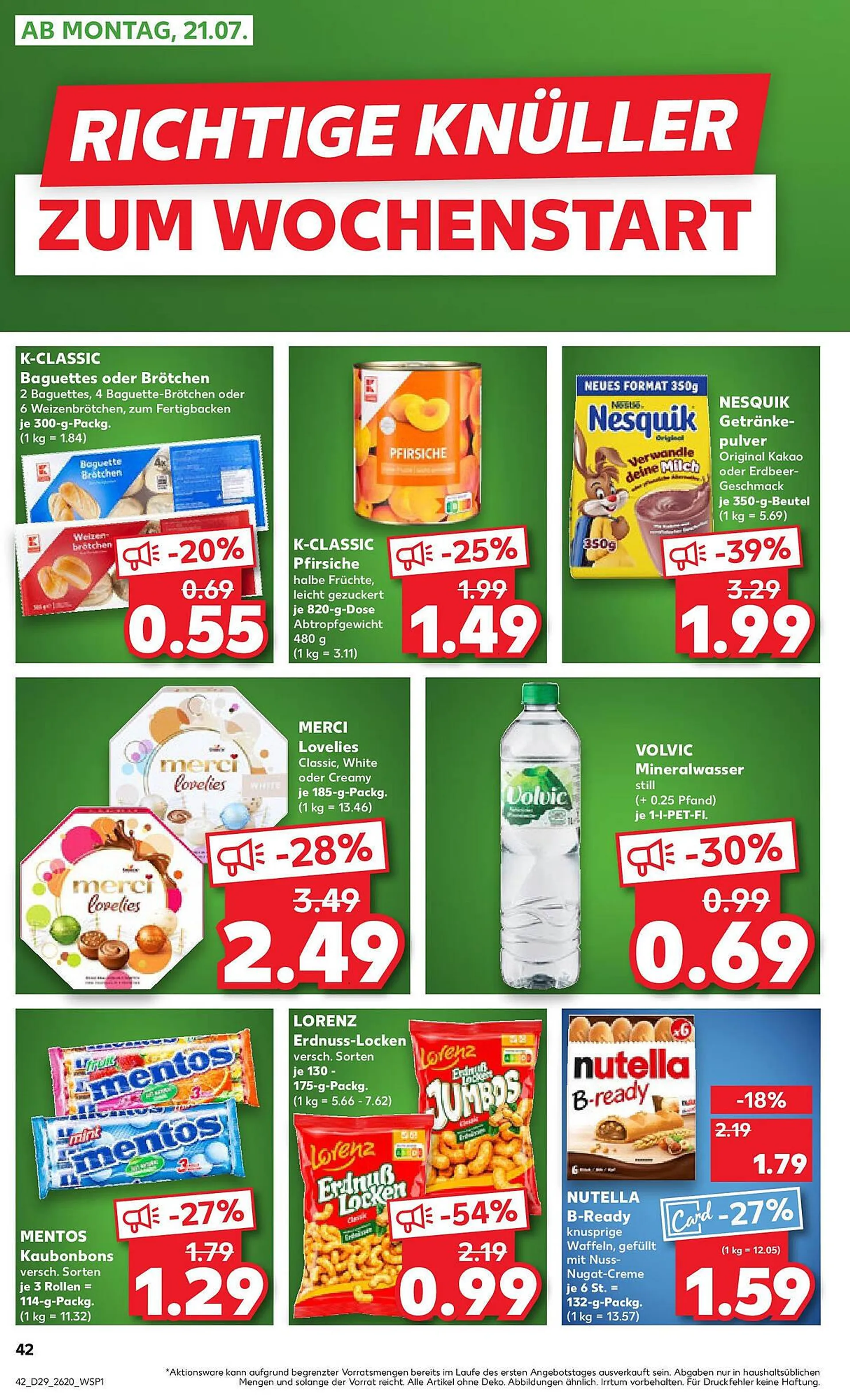Kaufland Prospekt von 20. Juli bis 23. Juli 2025 - Prospekt seite 1