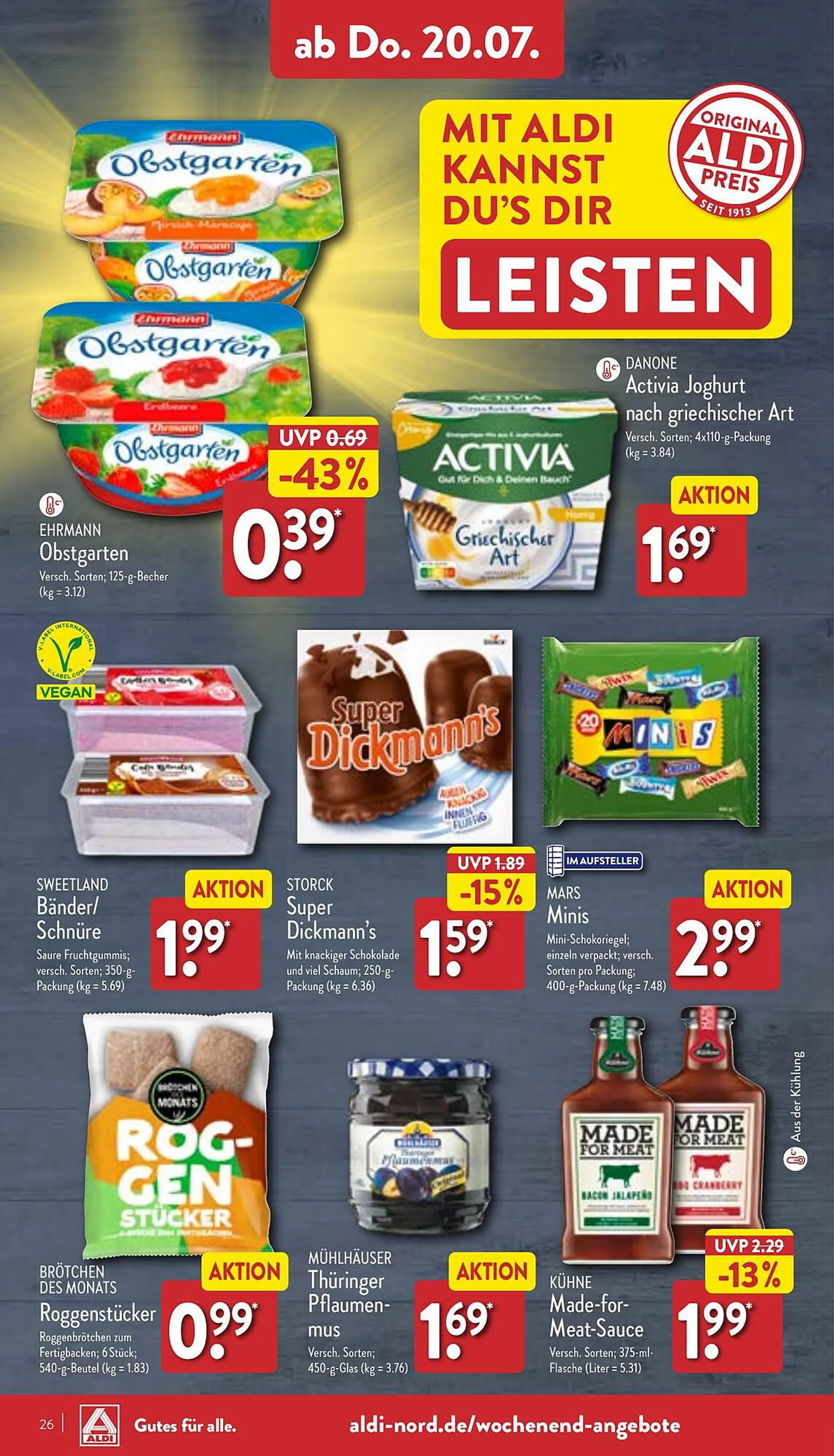 Aldi Nord Prospekt von 17. Juli bis 22. Juli 2023 - Prospekt seite 26