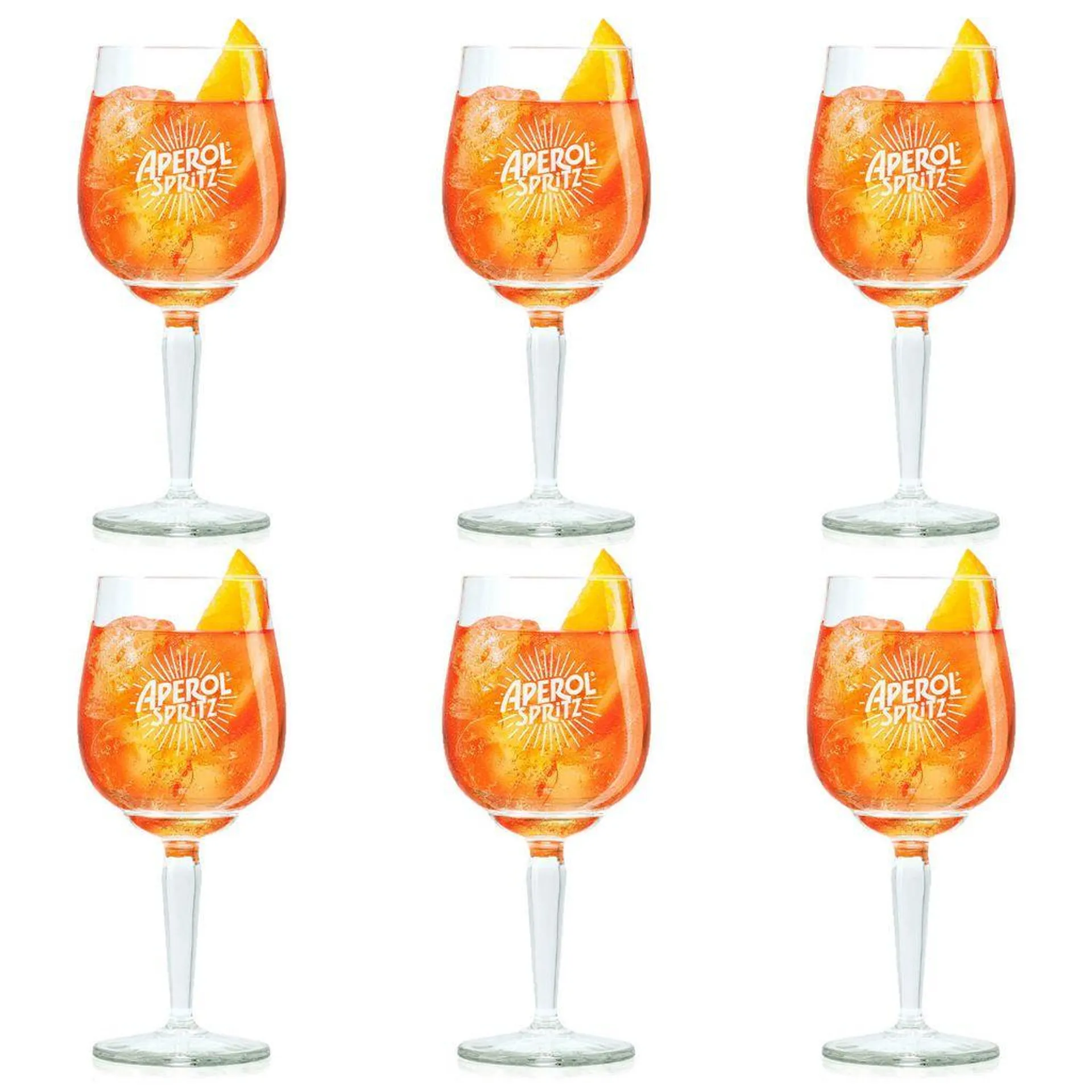 Aperol Spritz Gläser 450 ml - 6 Stück