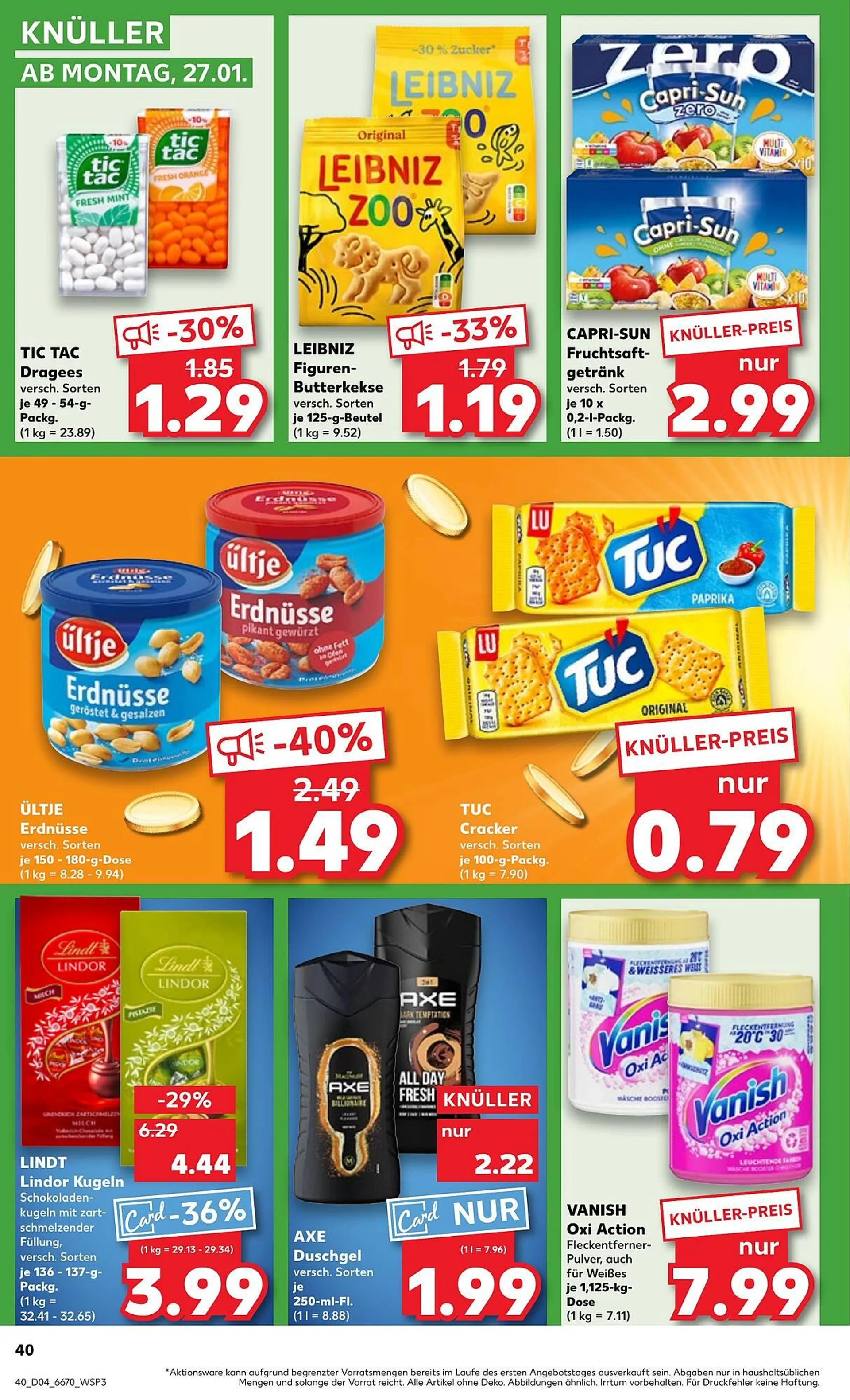 Kaufland Prospekt von 23. Januar bis 29. Januar 2025 - Prospekt seite 40