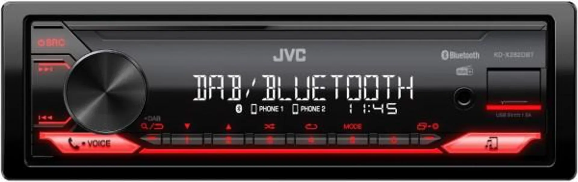 JVC KD-X282DBT MP3-Autoradio ohne CD-Spieler