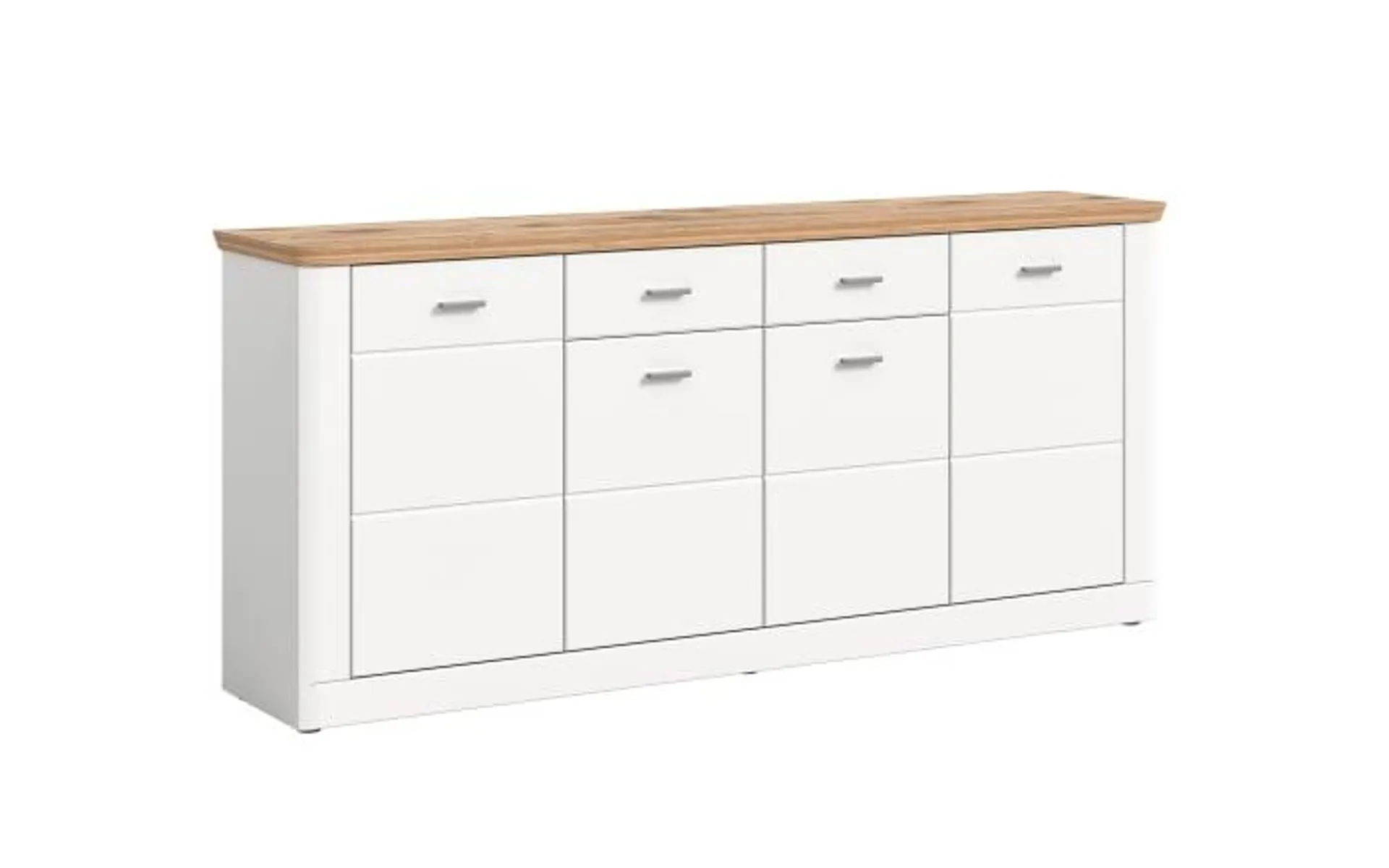 Sideboard Modern Times, weiß/Eiche-Nachbildung