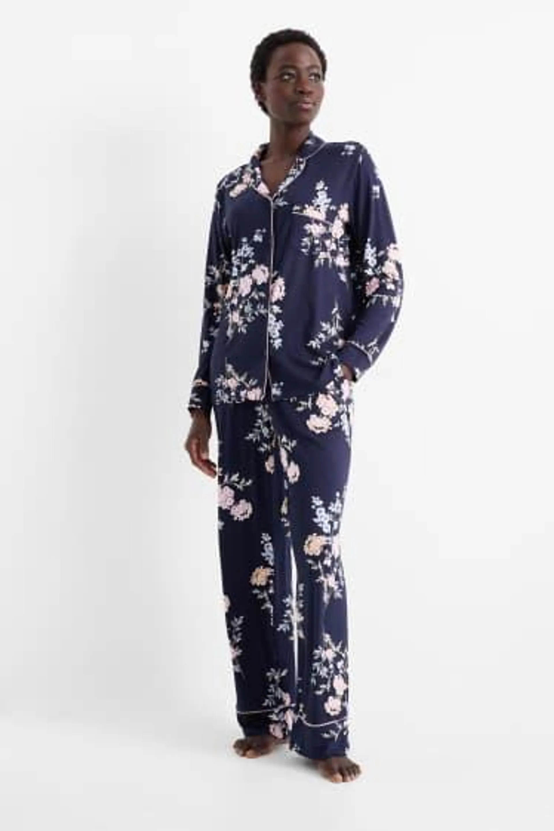 Viscose pyjamas - floral