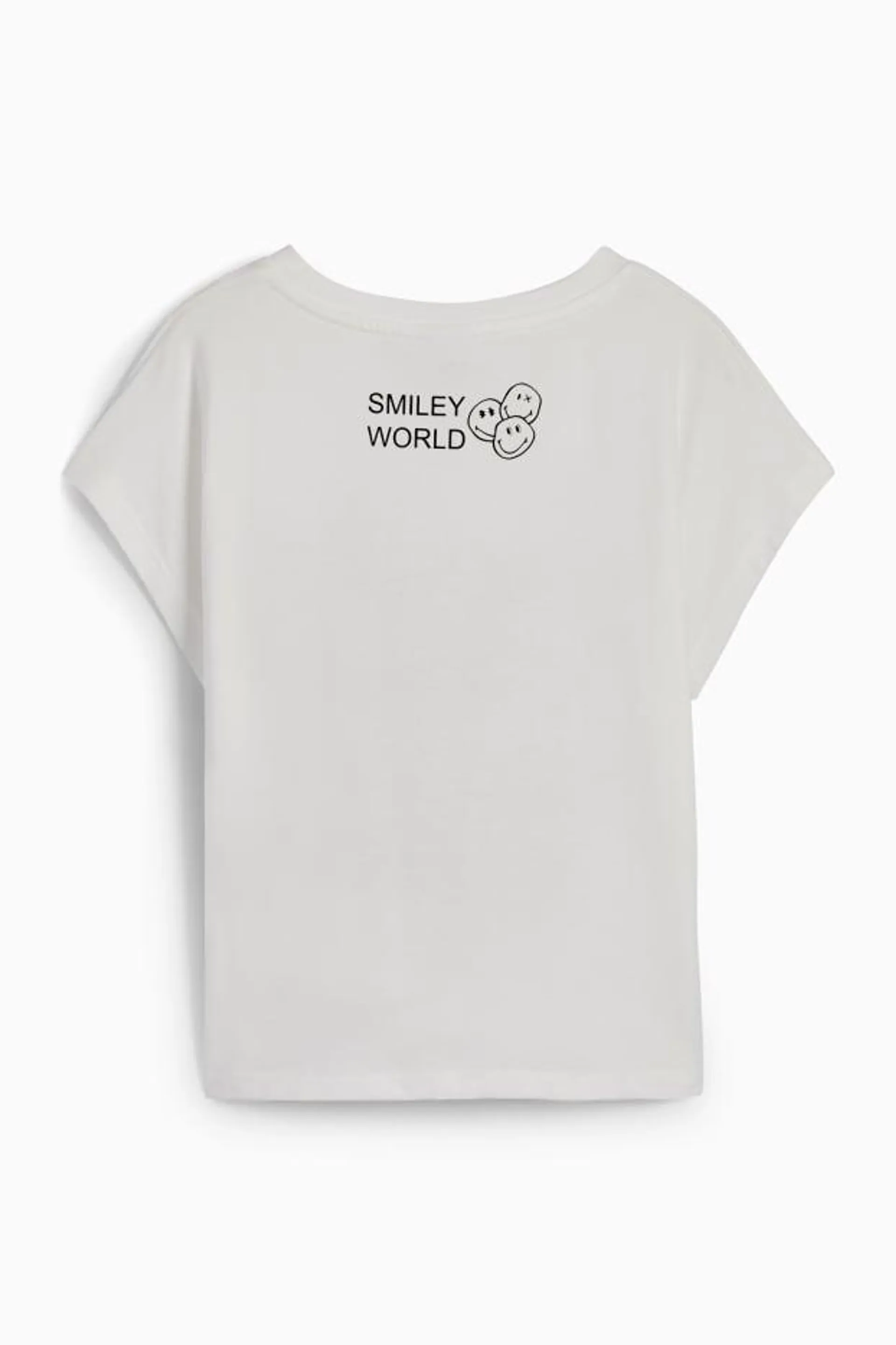 SmileyWorld® - short sleeve T-shirt with knot detail