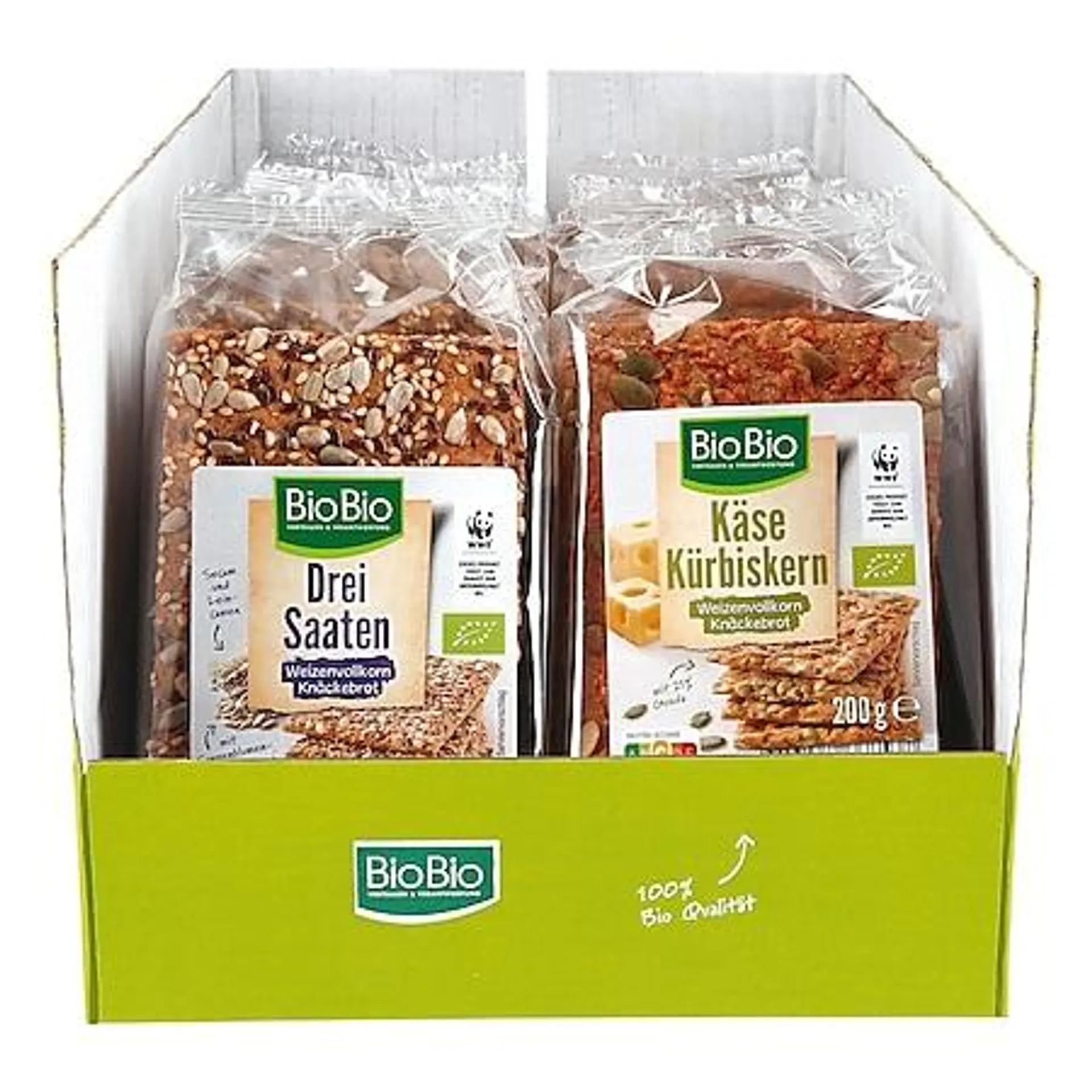 BioBio Knäckebrot 200 g, verschiedene Sorten, 10er Pack