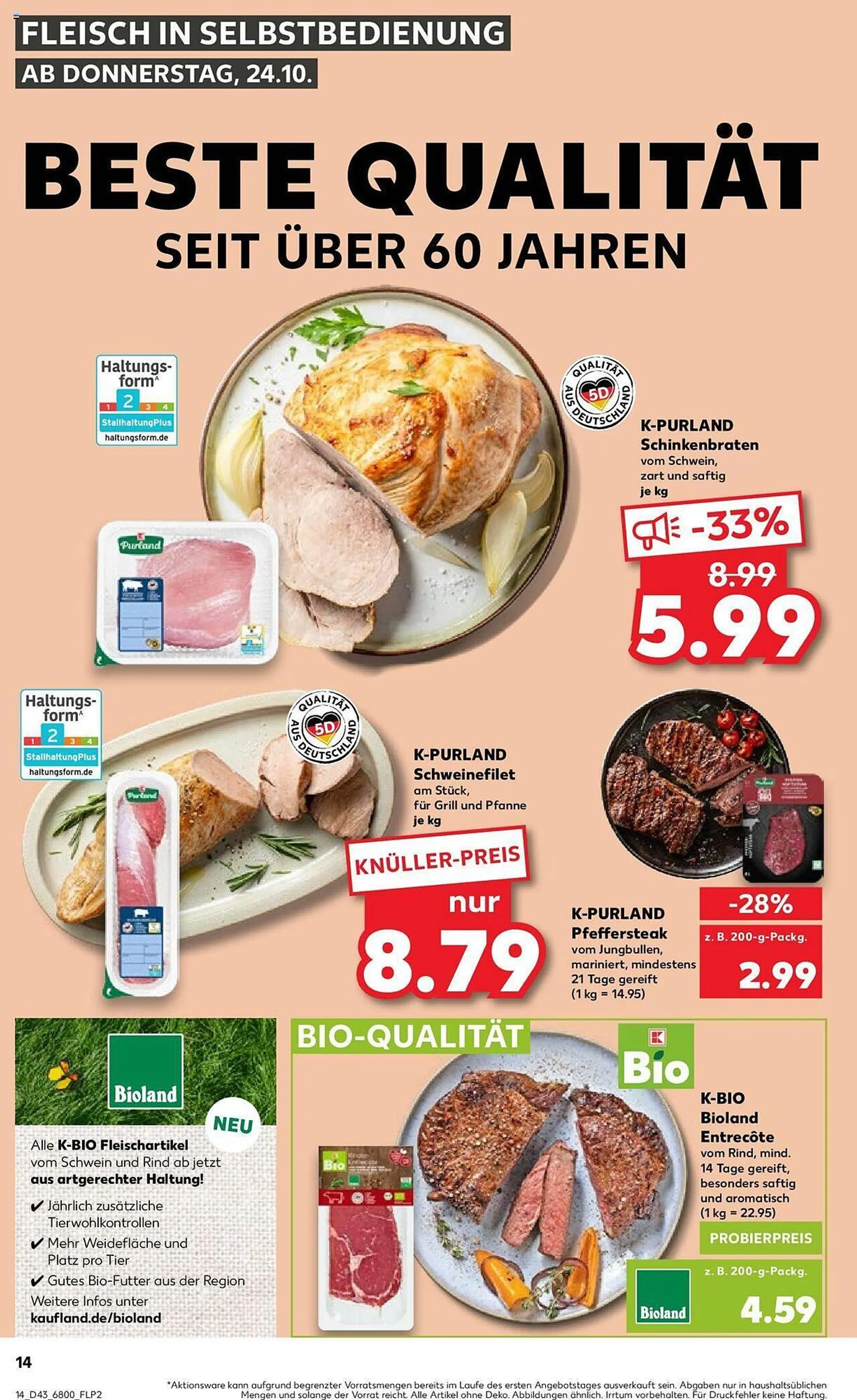 Kaufland Prospekt von 24. Oktober bis 30. Oktober 2024 - Prospekt seite 14