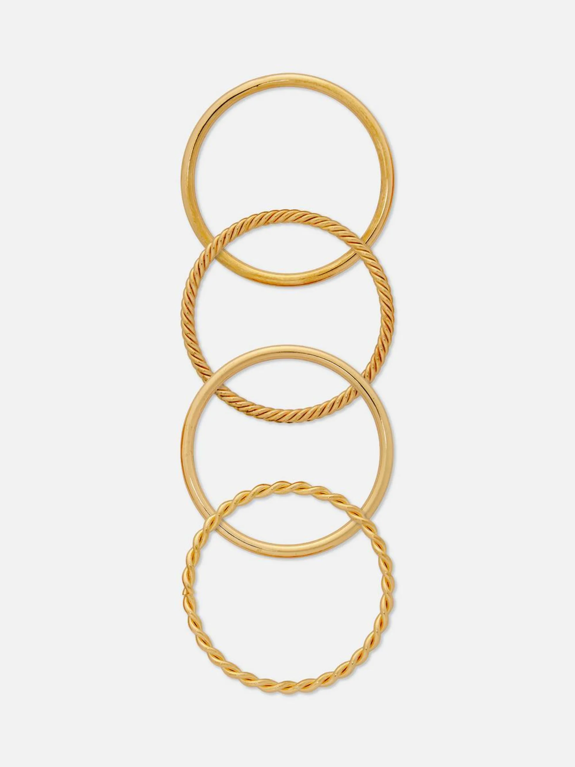 4-Pack Rita Ora Multi Gold Tone Bangles