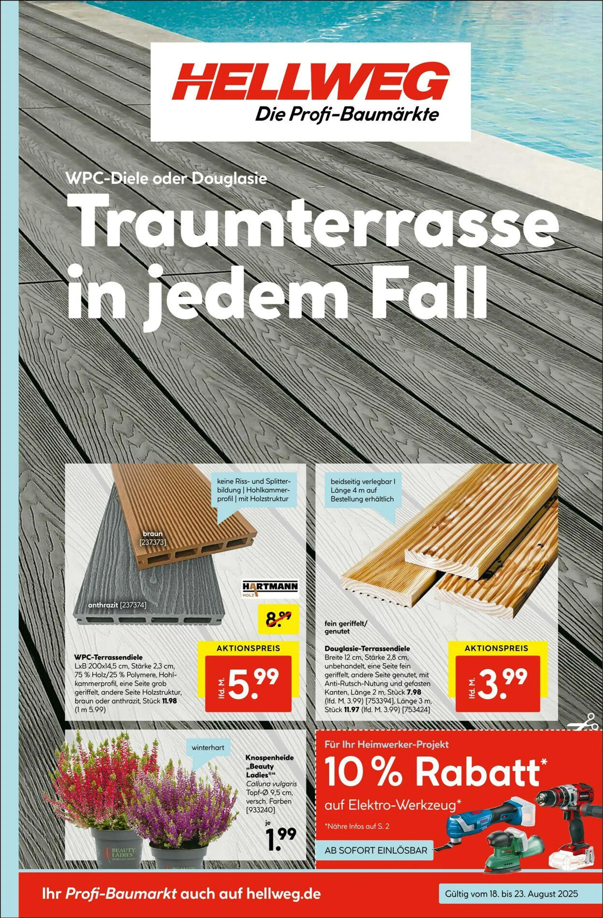 Hellweg Aktueller Prospekt von 1. September bis 15. September 2025 - Prospekt seite 1